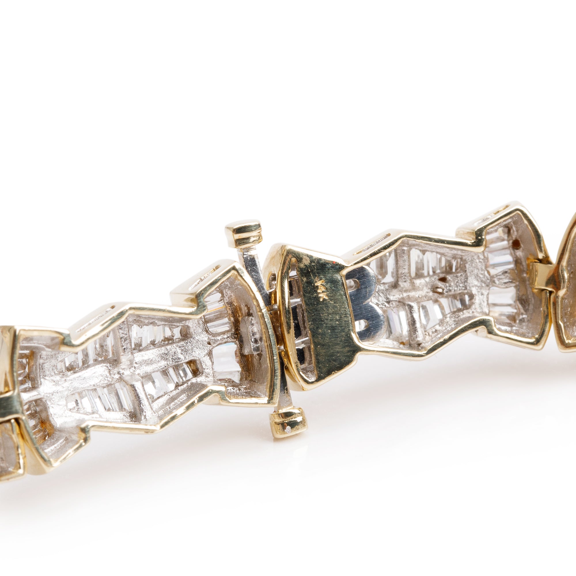 14k Yellow Gold 7.35 tcw. Diamond Bracelet