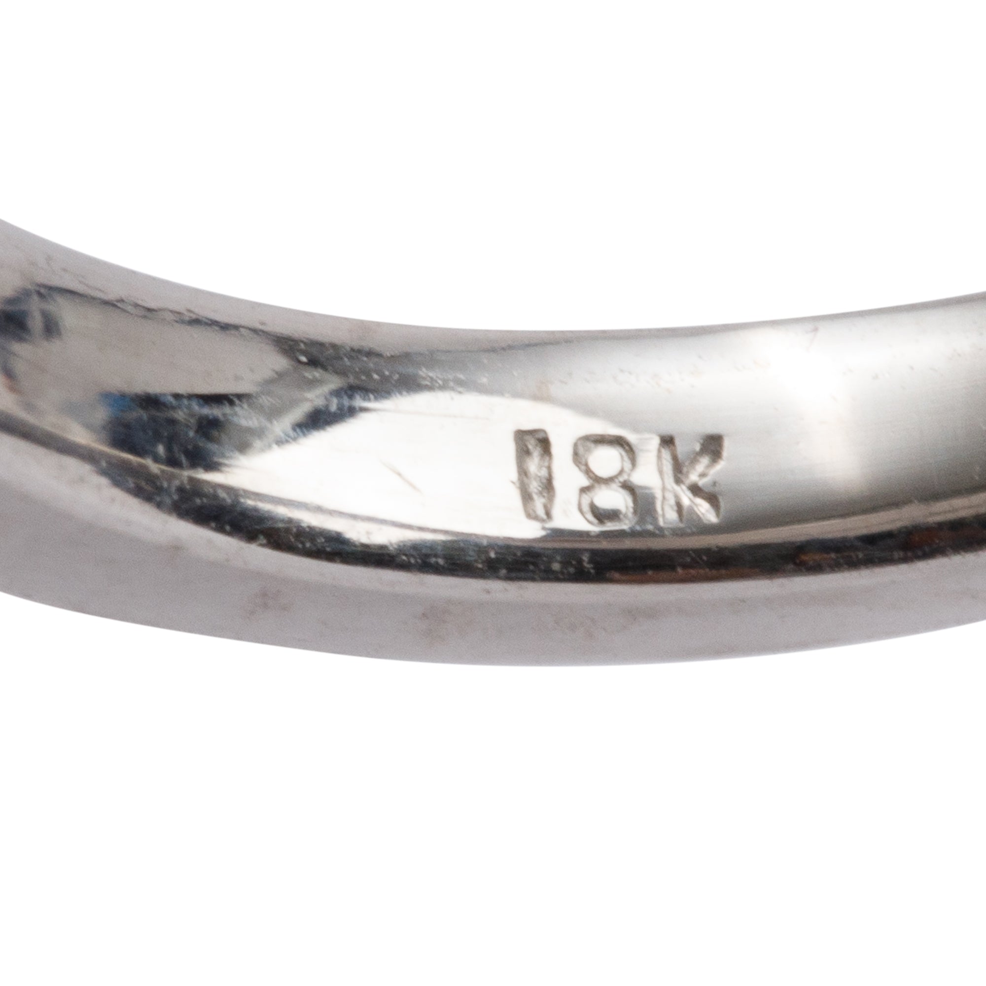 18k White Gold 0.50 tcw. Diamond Half-Eternity Band Ring, Size 5