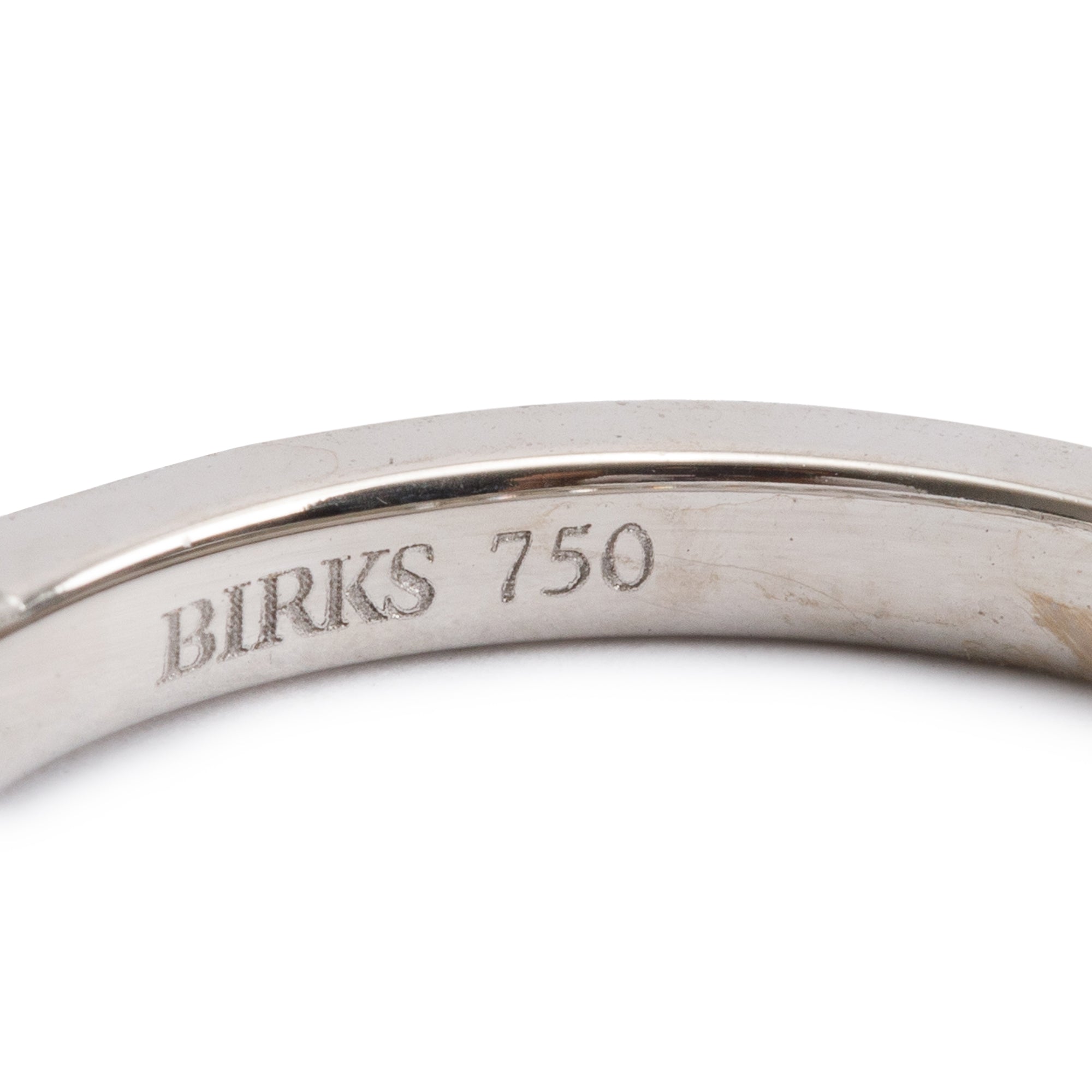 18k White Gold 0.65 tcw. Diamond Half-Eternity Band Ring, Size 5.75