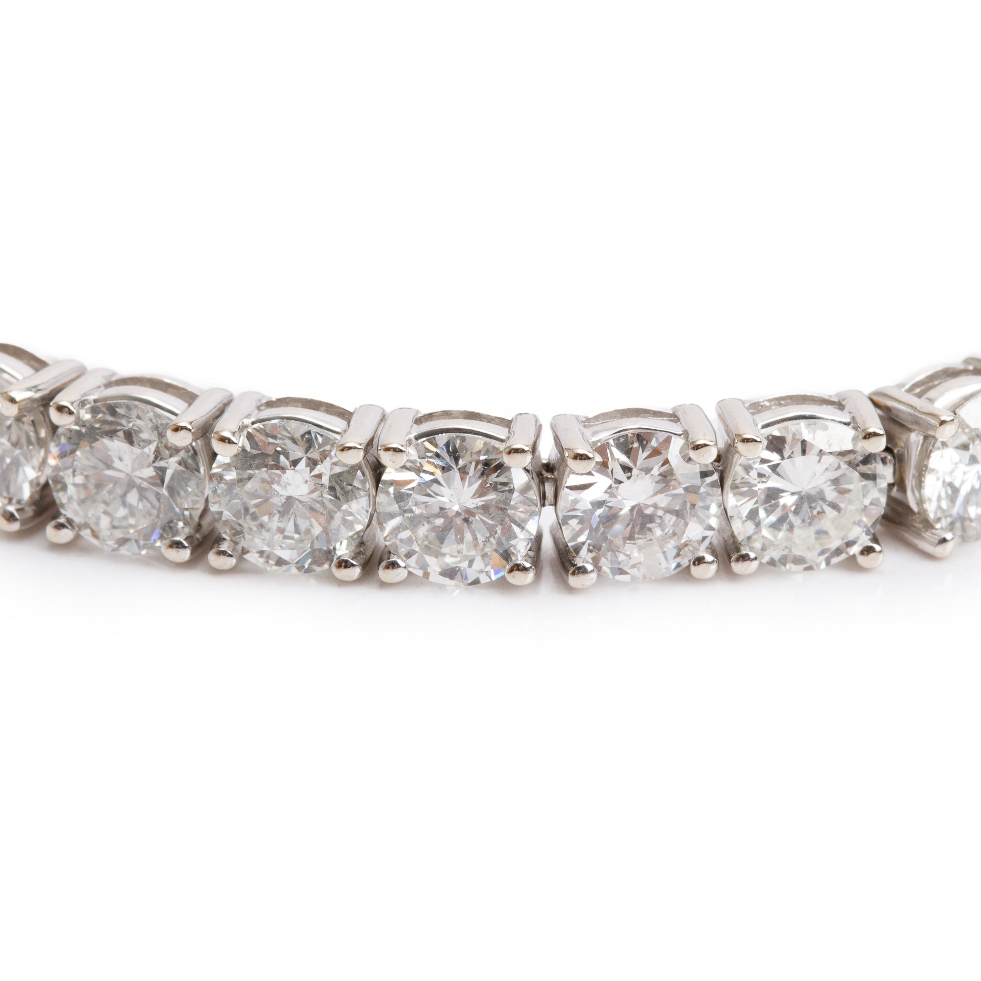 18k White Gold 16.38 tcw. Diamond Tennis Bracelet