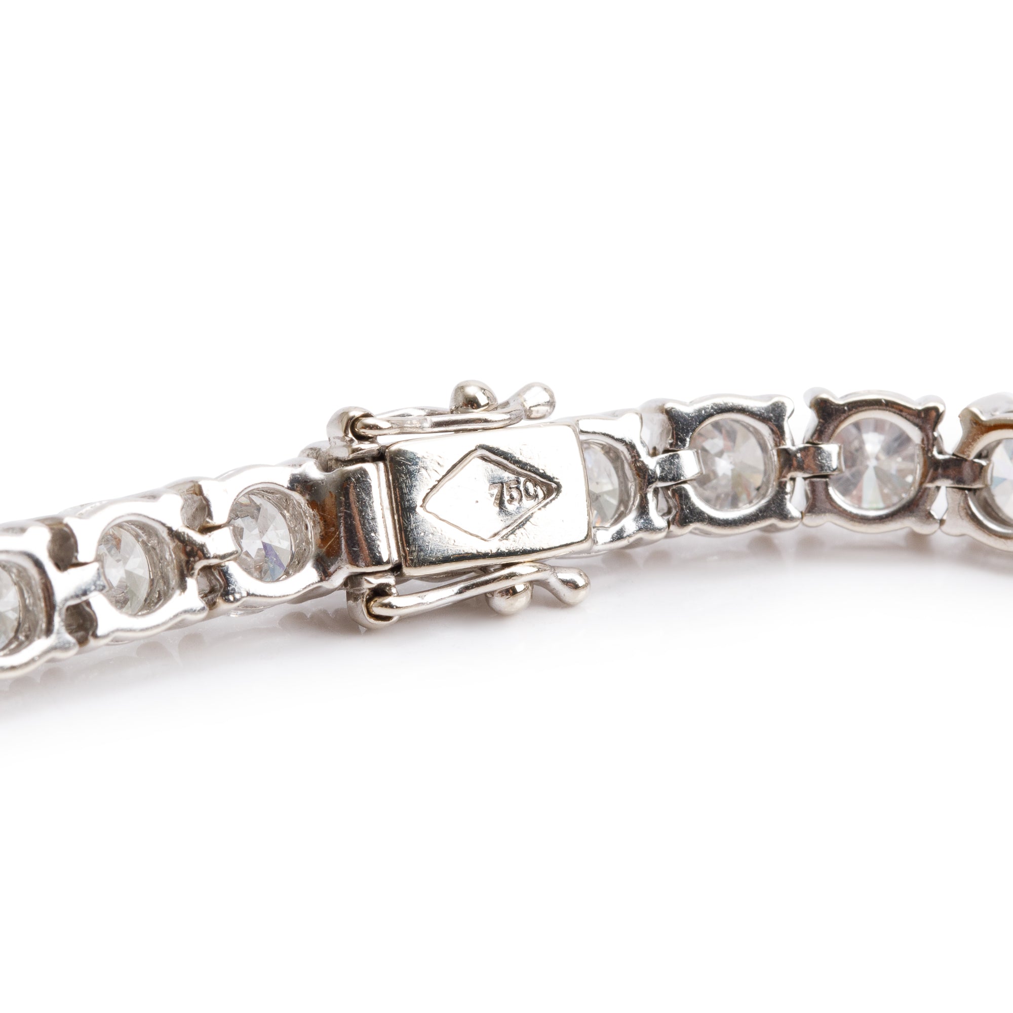 18k White Gold 16.38 tcw. Diamond Tennis Bracelet