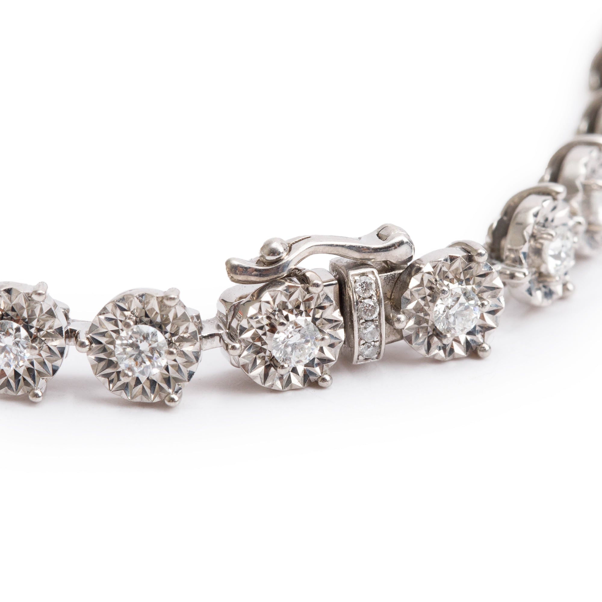 18k White Gold 1.31 tcw. Diamond Tennis Bracelet