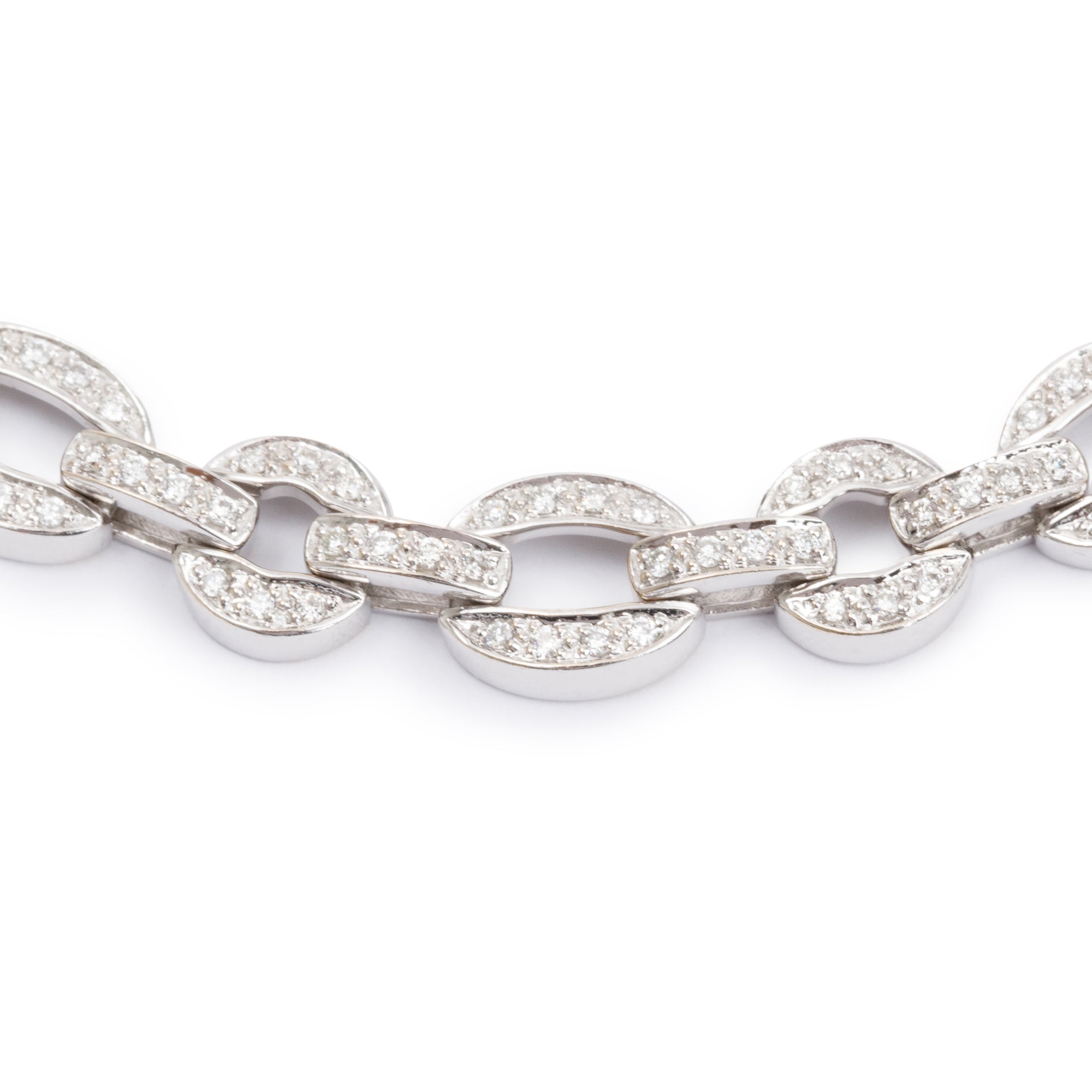 18k White Gold 1.86 tcw. Diamond Necklace