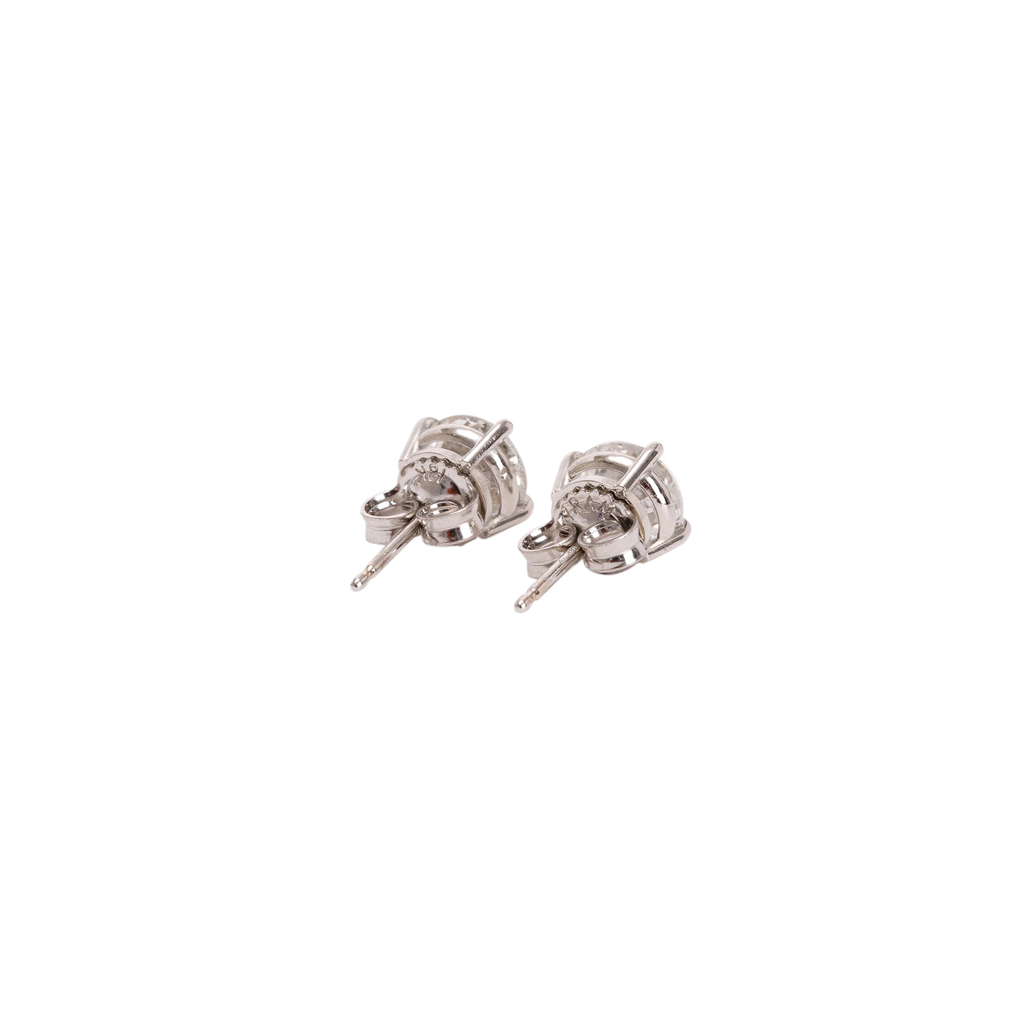 18k White Gold 2.05 tcw. Diamond Stud Earrings