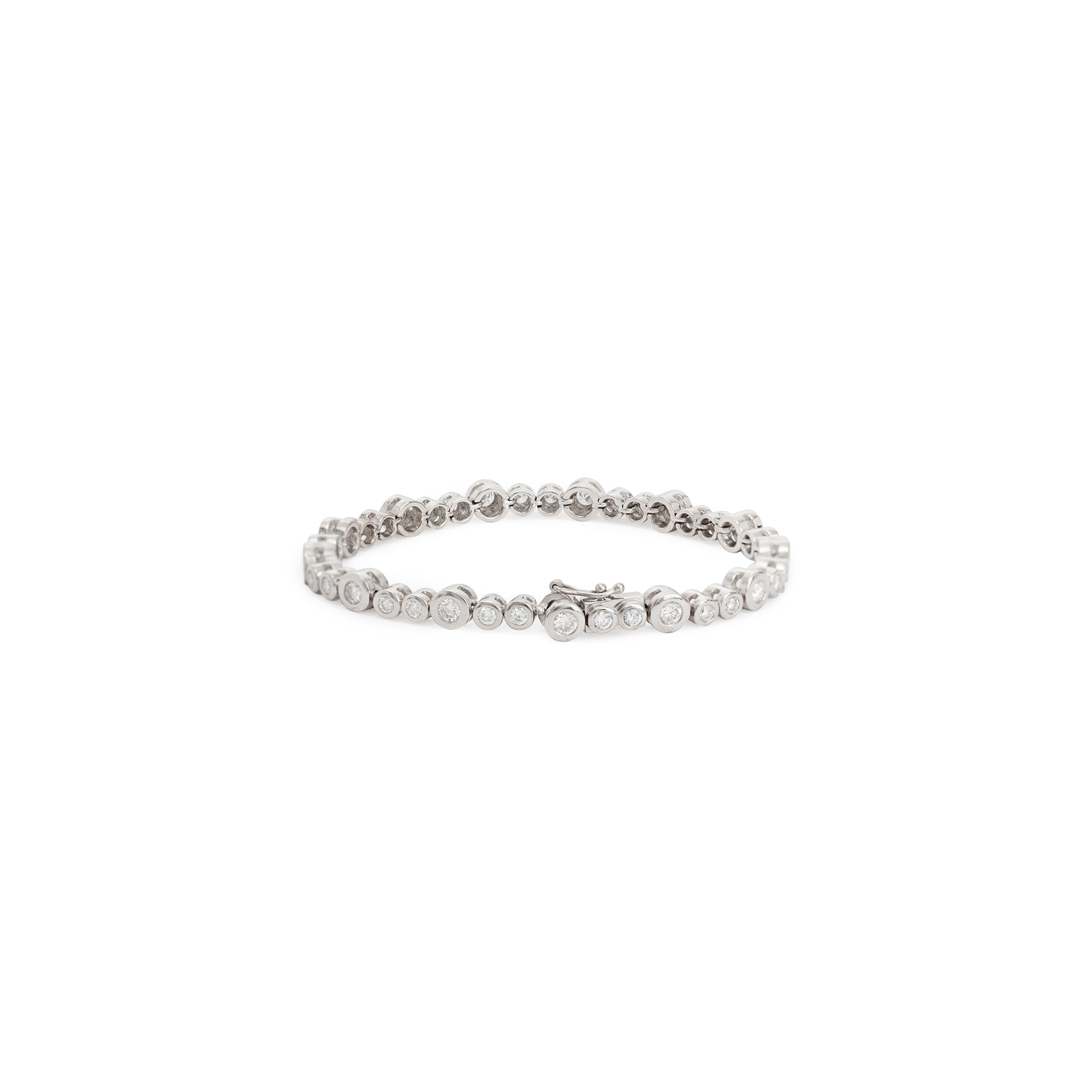 18k White Gold 3.19 tcw. Diamond Tennis Bracelet