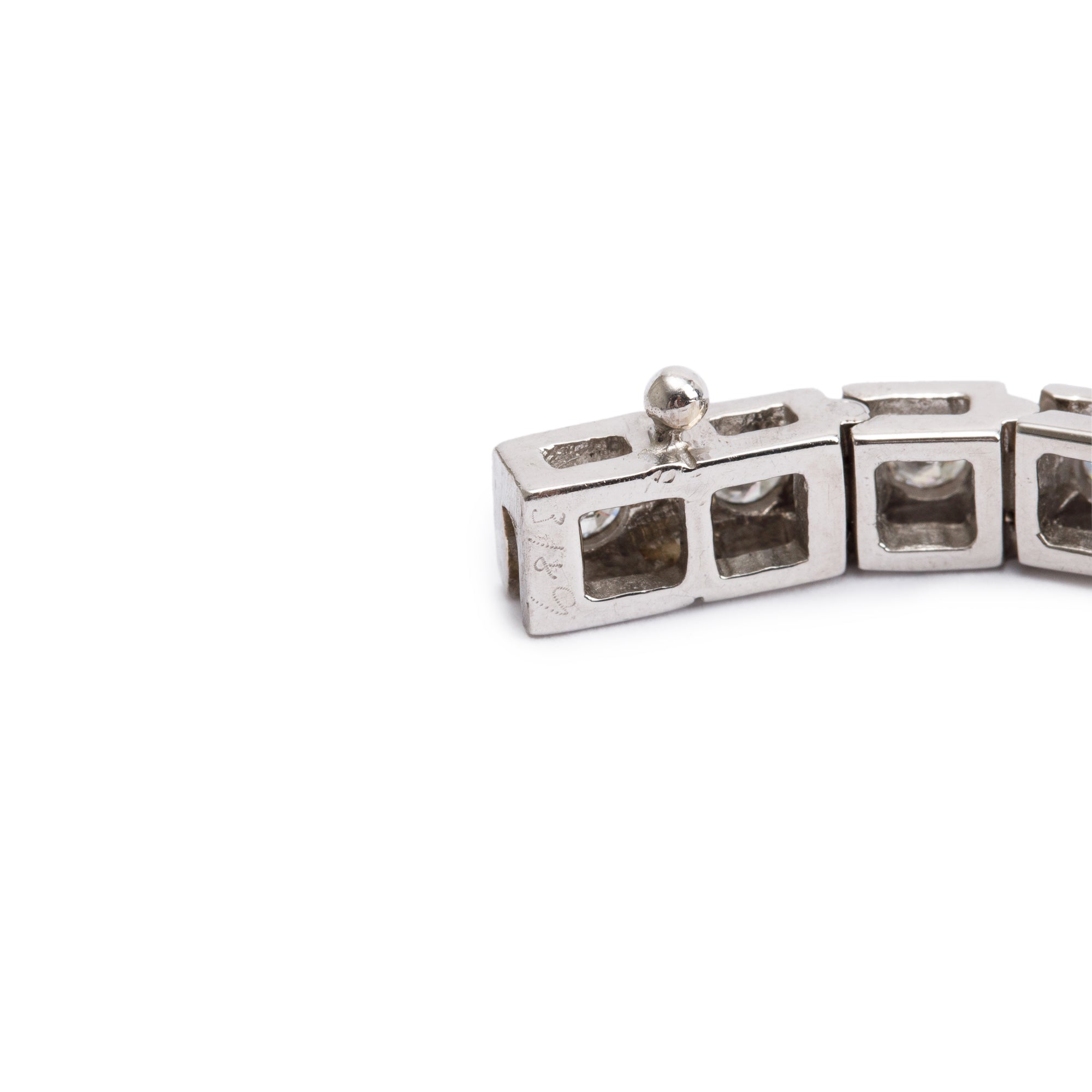 18k White Gold 3.19 tcw. Diamond Tennis Bracelet