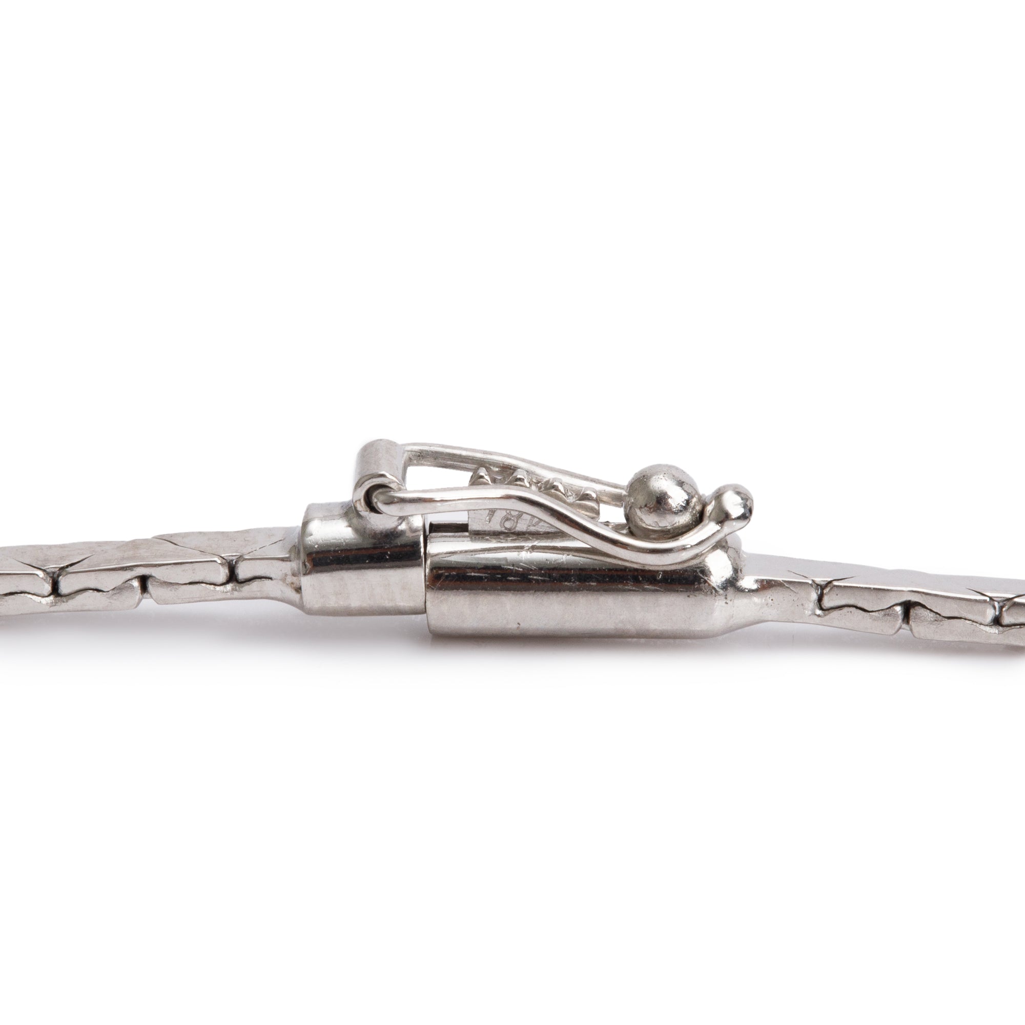 18k White Gold 3.32 tcw. Diamond Tennis Necklace