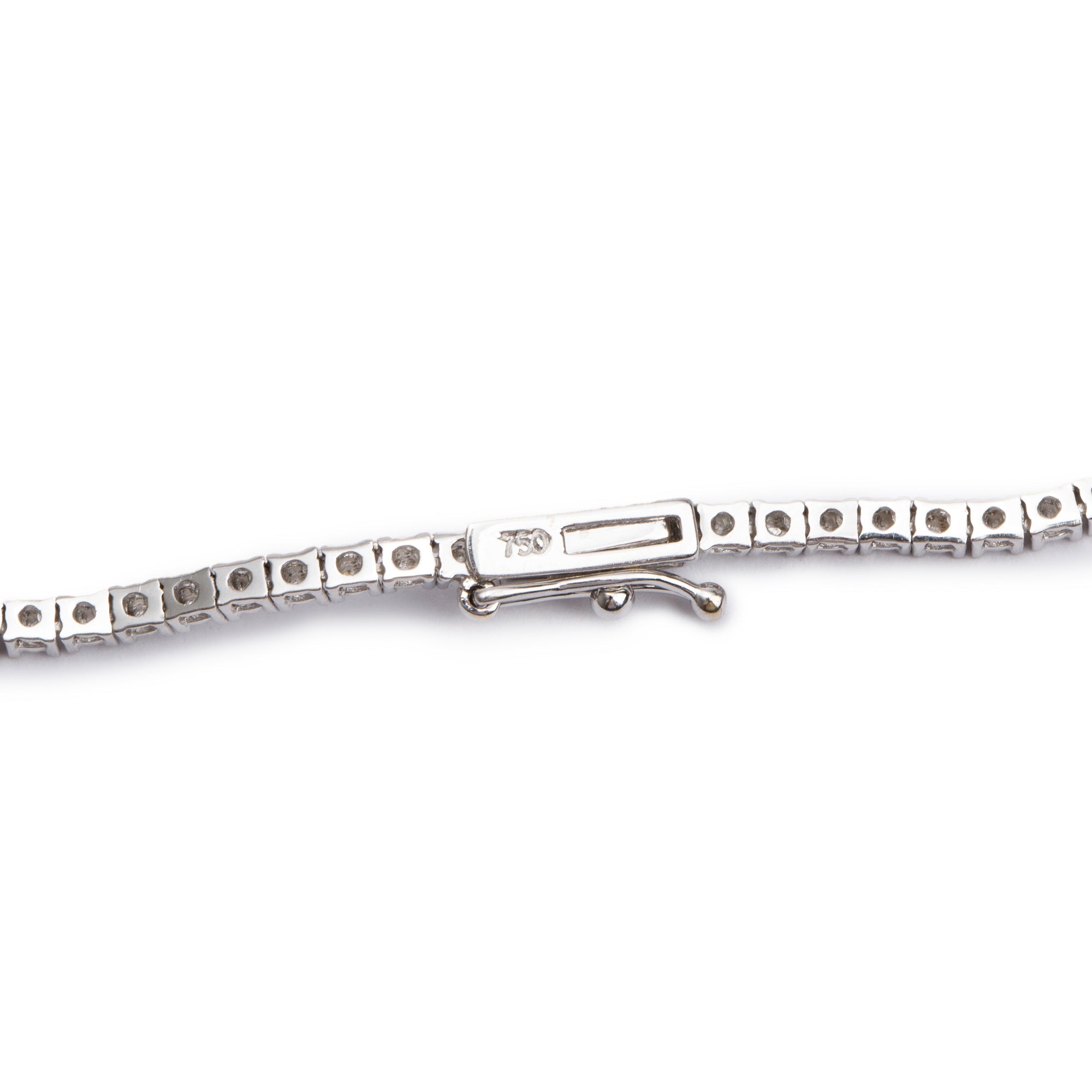 18k White Gold 3.59 tcw. Diamond Tennis Necklace