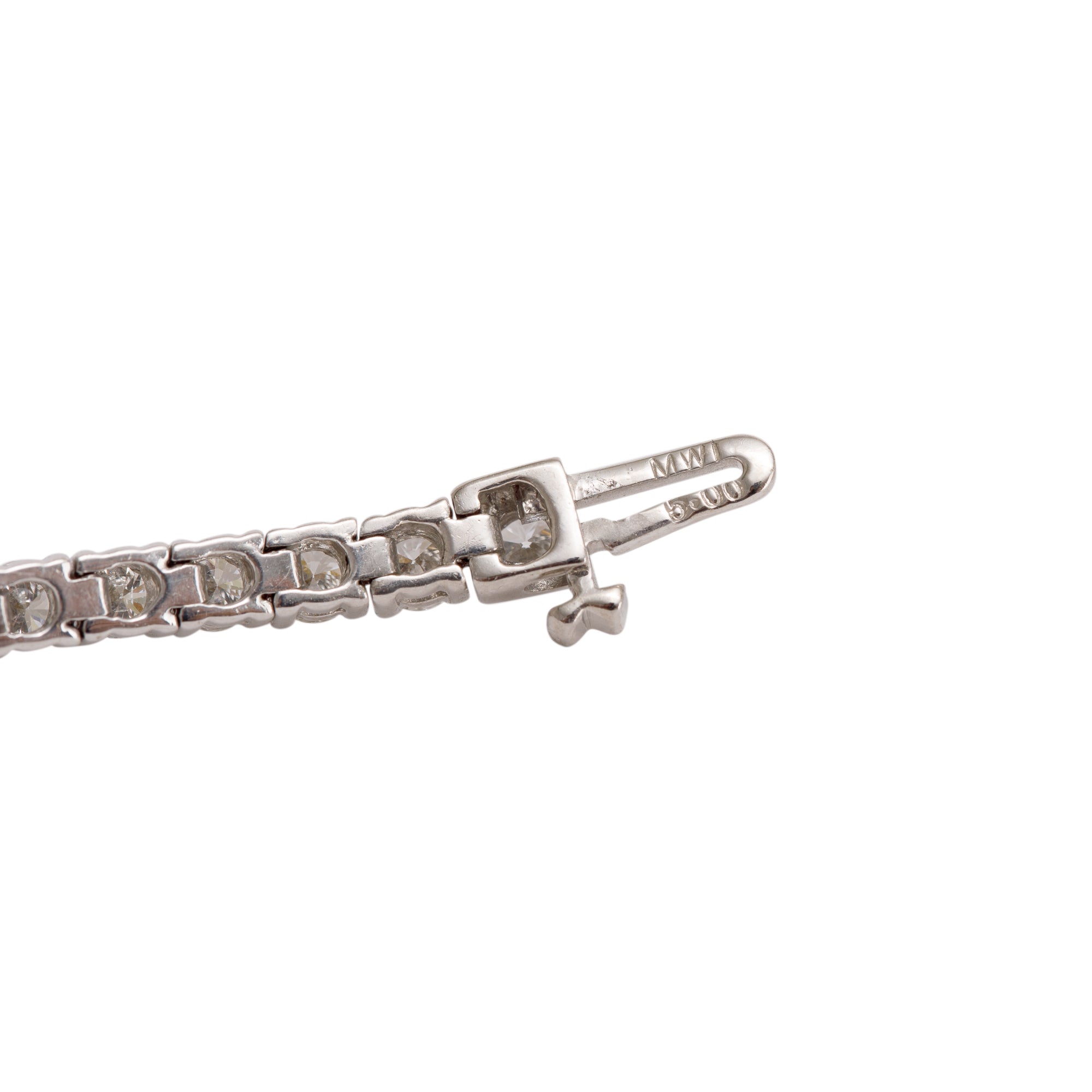 18k White Gold 4.40 tcw. Diamond Tennis Bracelet