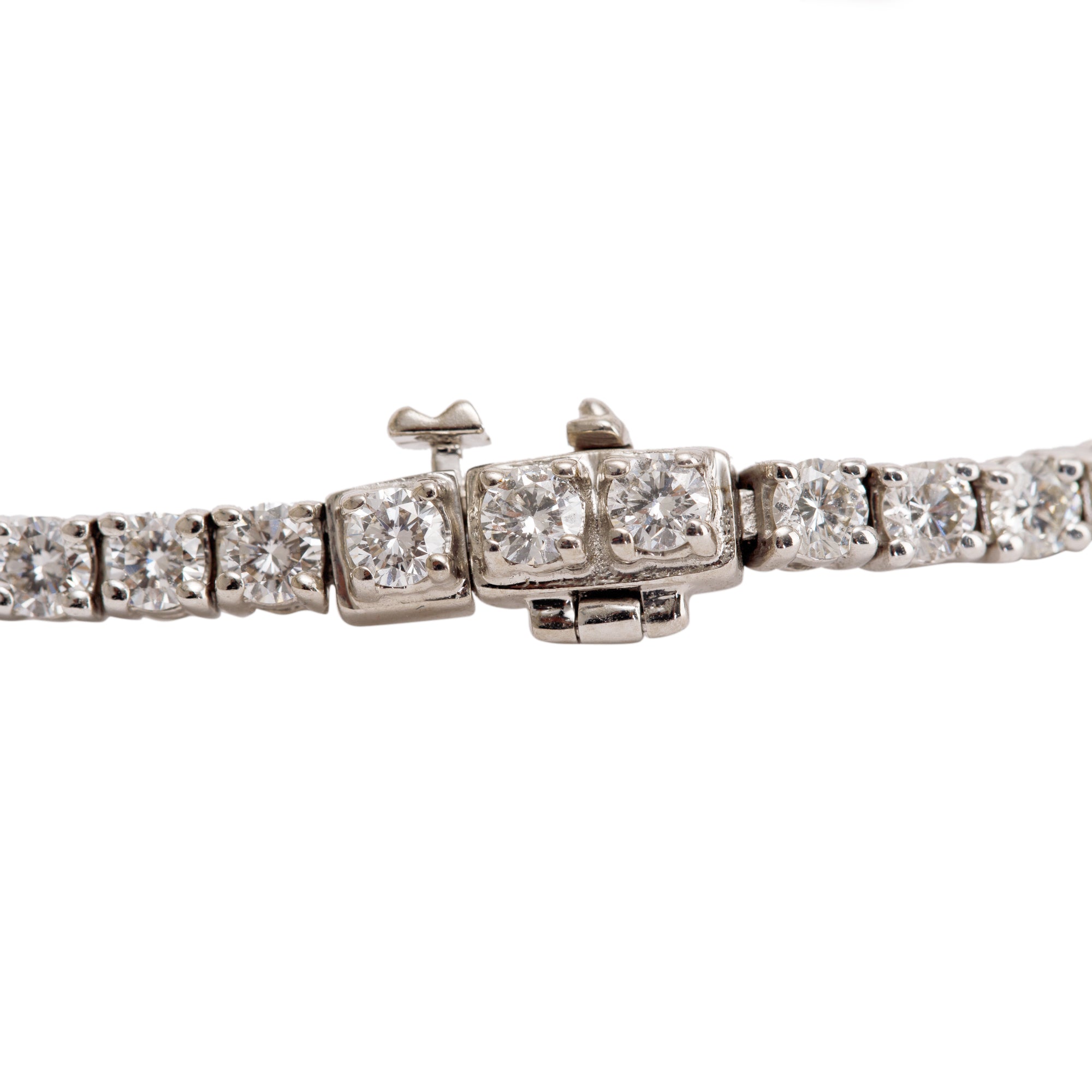 18k White Gold 4.40 tcw. Diamond Tennis Bracelet