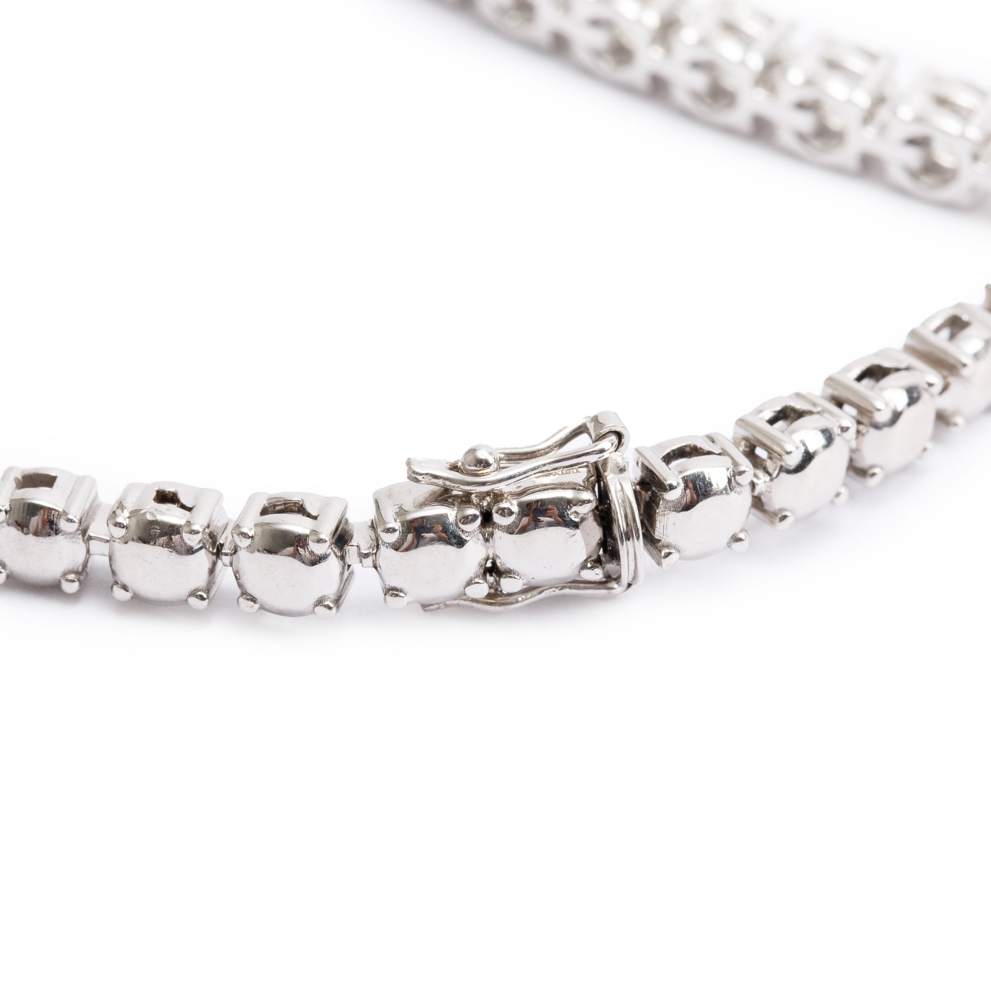 18k White Gold 8.56 tcw. Diamond Tennis Bracelet