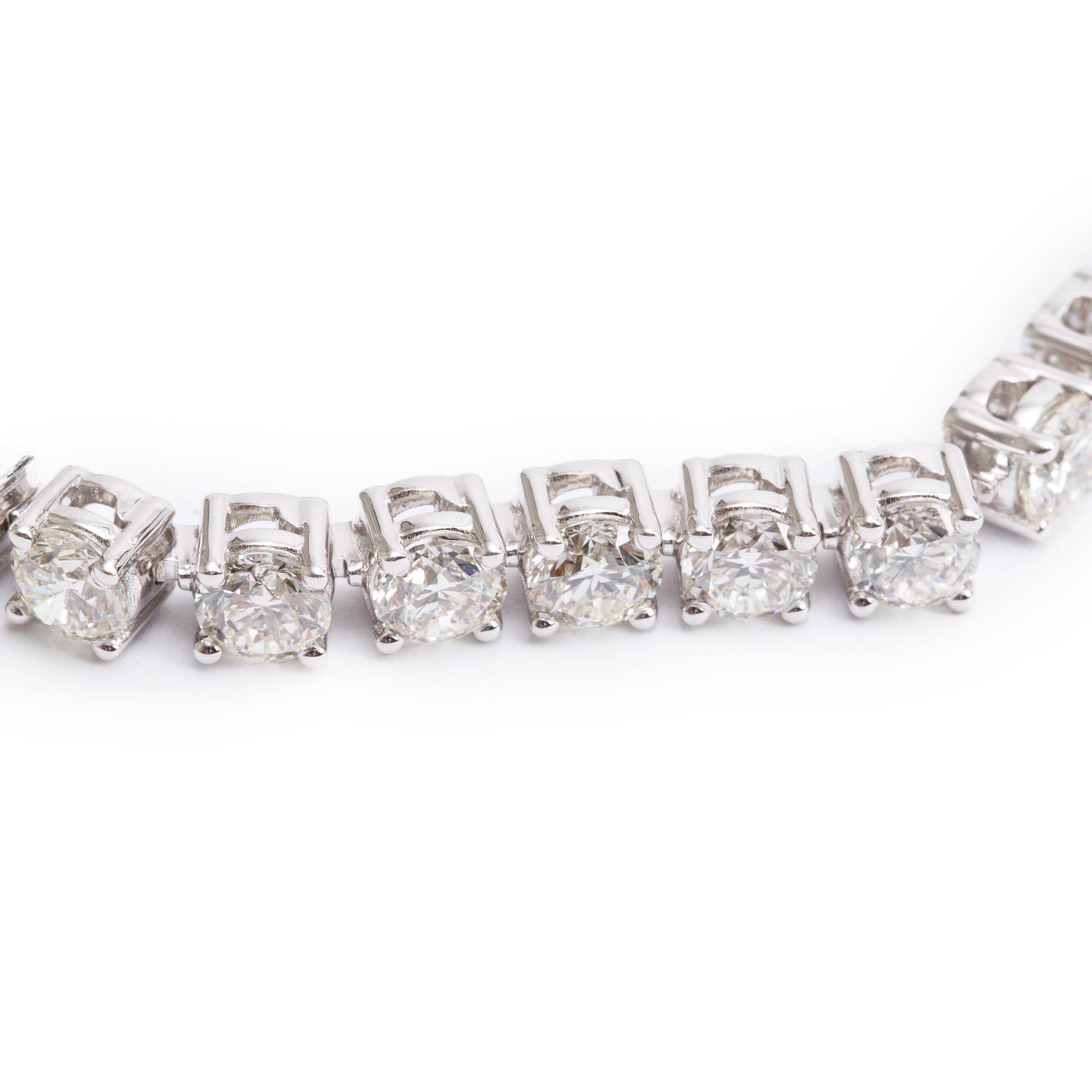18k White Gold 8.56 tcw. Diamond Tennis Bracelet