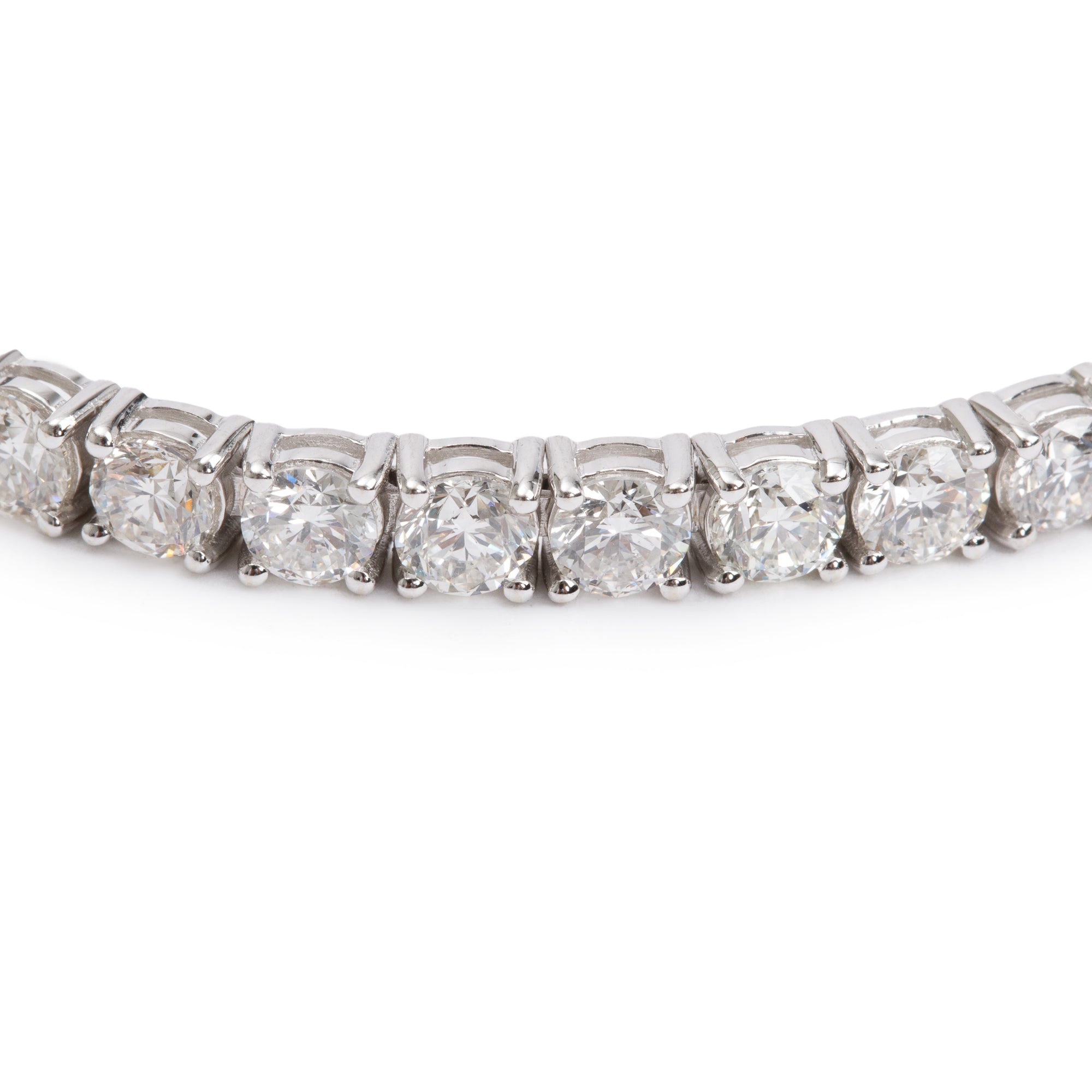 18k White Gold 8.65 tcw. Diamond Tennis Bracelet