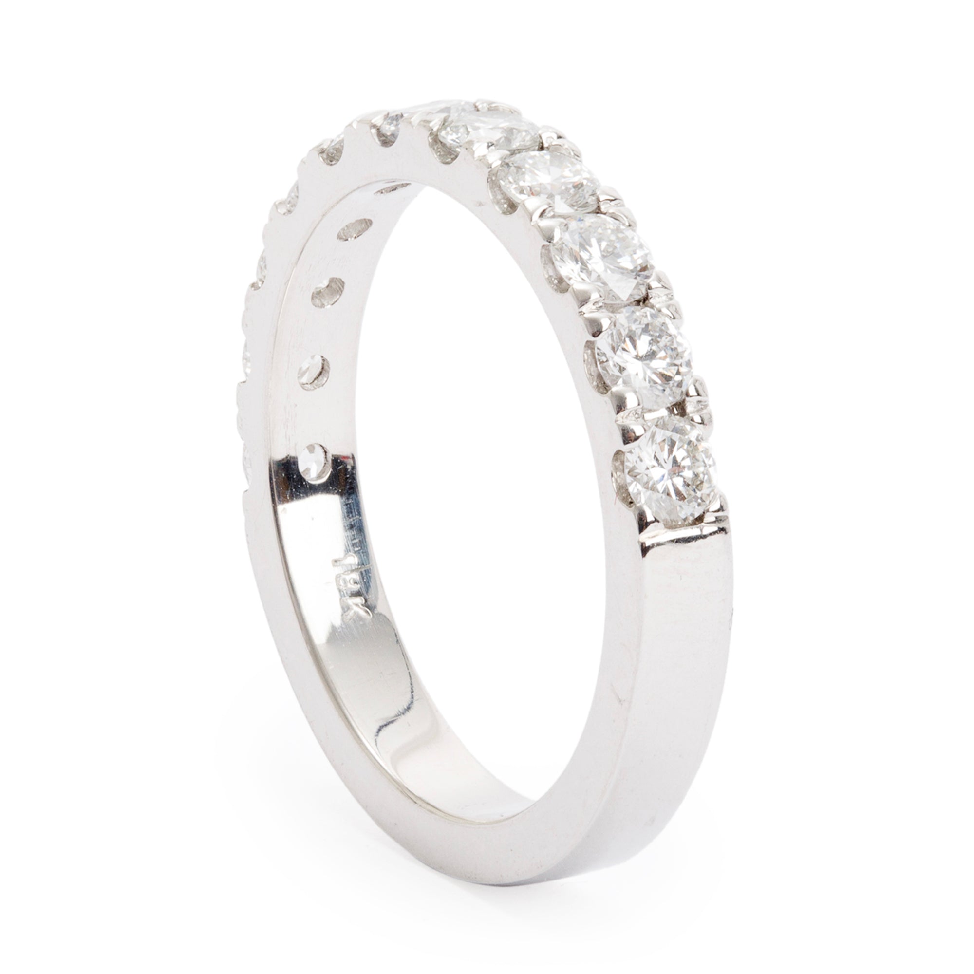 18k White Gold Diamond Band Ring