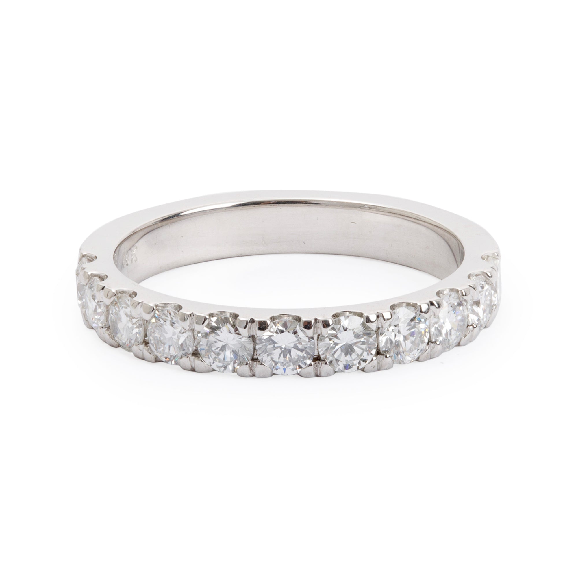18k White Gold Diamond Band Ring
