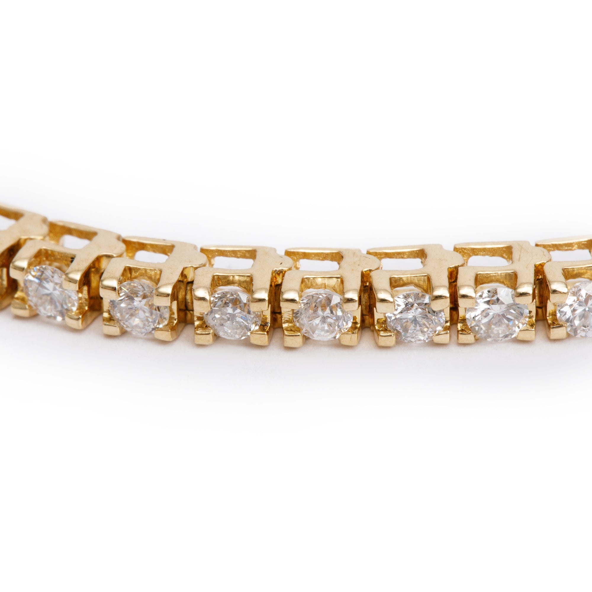 18k Yellow Gold 2.00 tcw. Diamond Tennis Bracelet