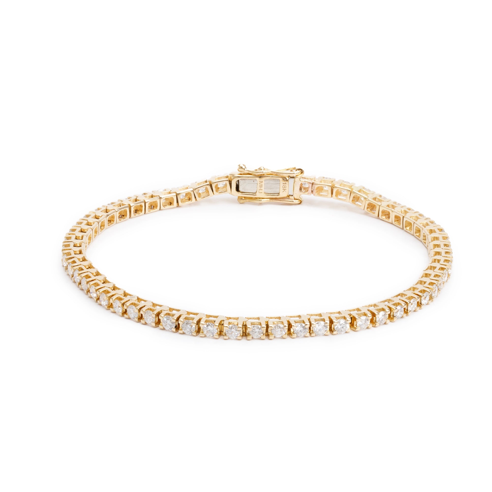 18k Yellow Gold 2.00 tcw. Diamond Tennis Bracelet