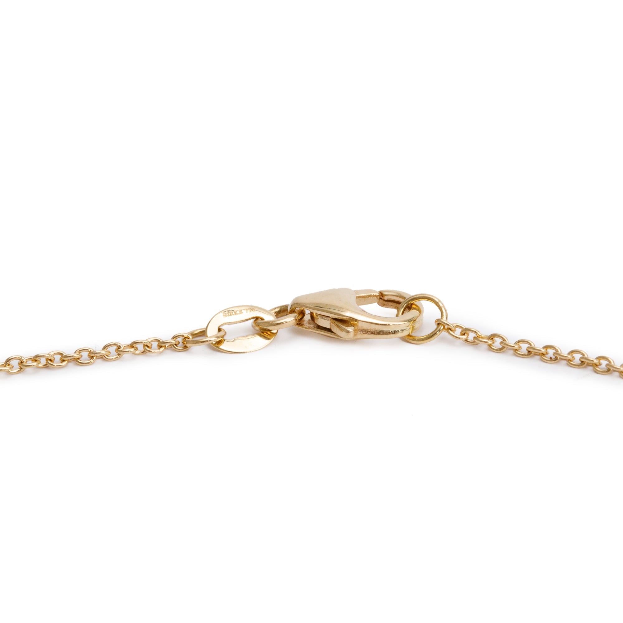 18k Yellow Gold Multicolored Stone Long Necklace