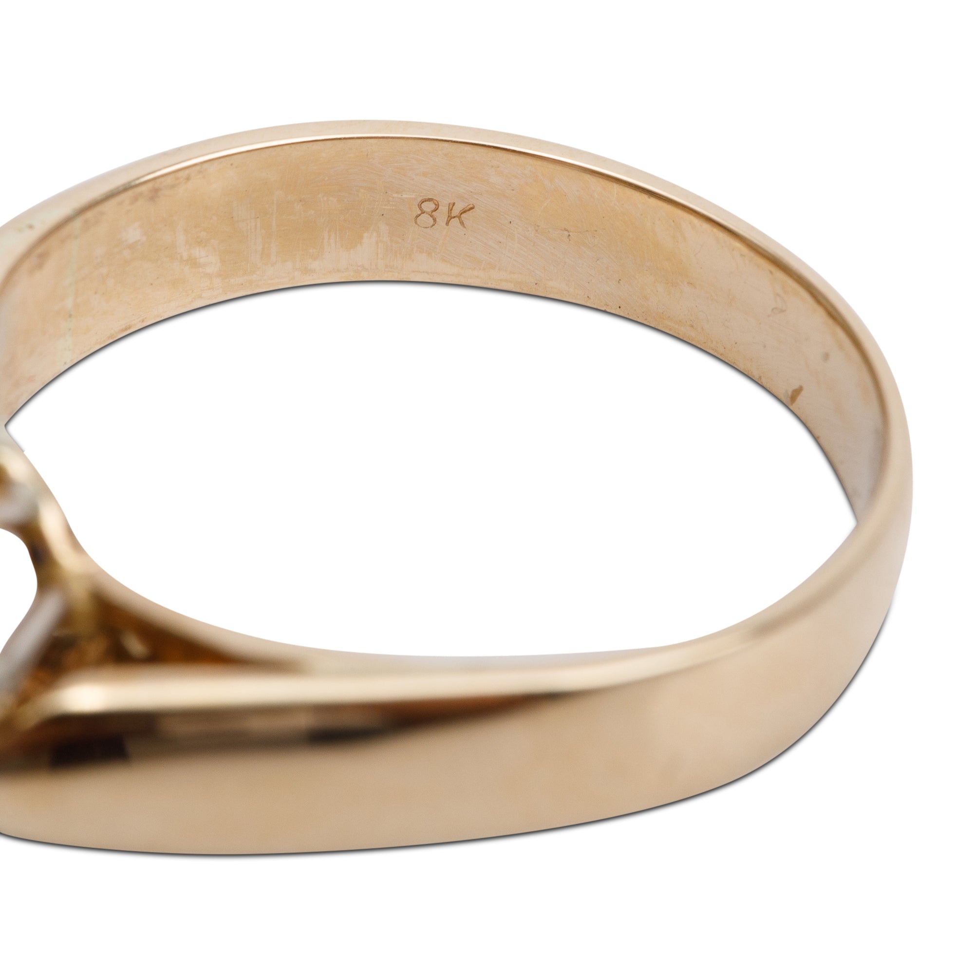 18k Yellow and White Gold Blue Sapphire & Diamond Cocktail Ring, Size 7.5