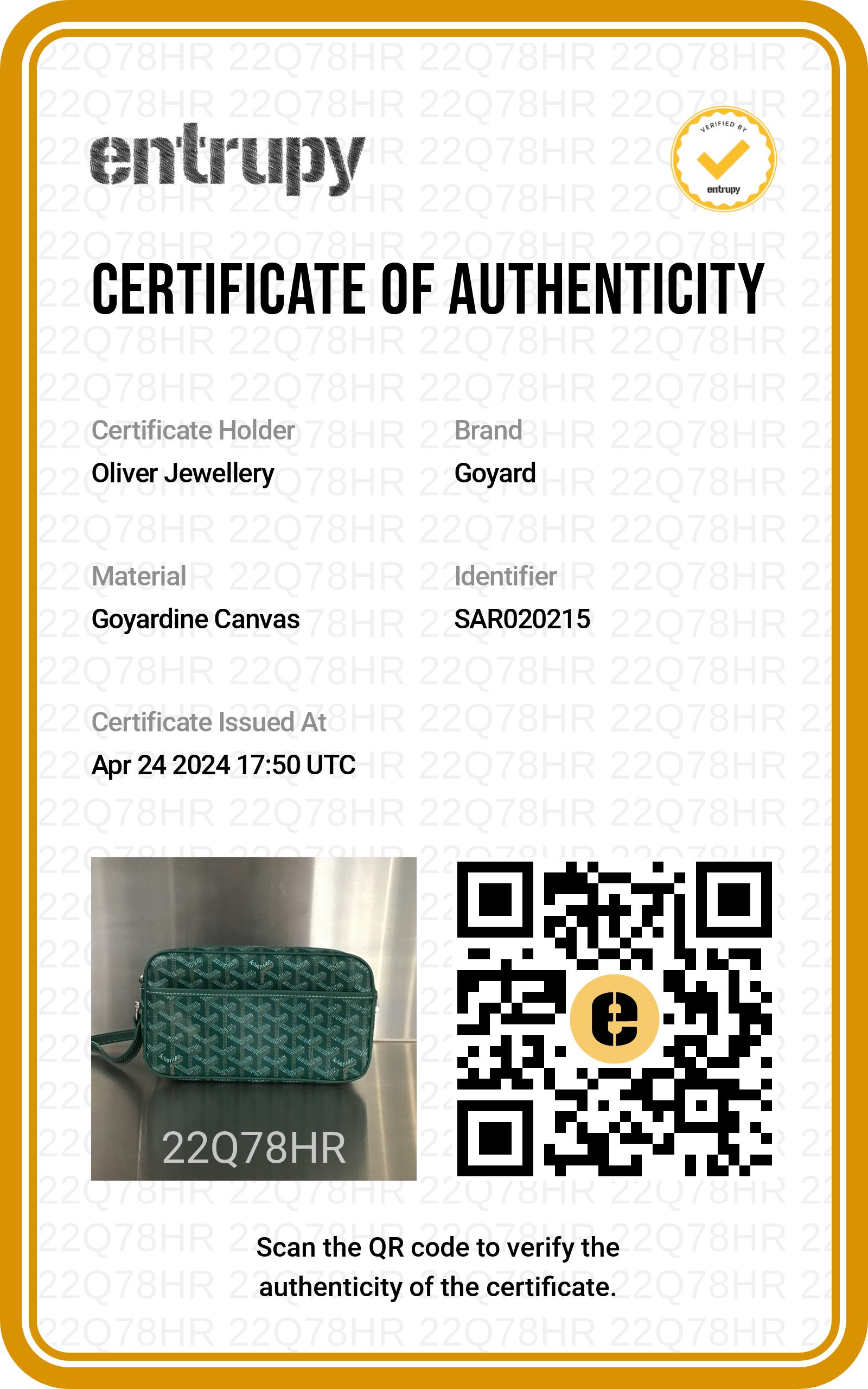 Goyard 2021 Green Leather & Monogram Canvas Sac Cap Vert Crossbody Bag