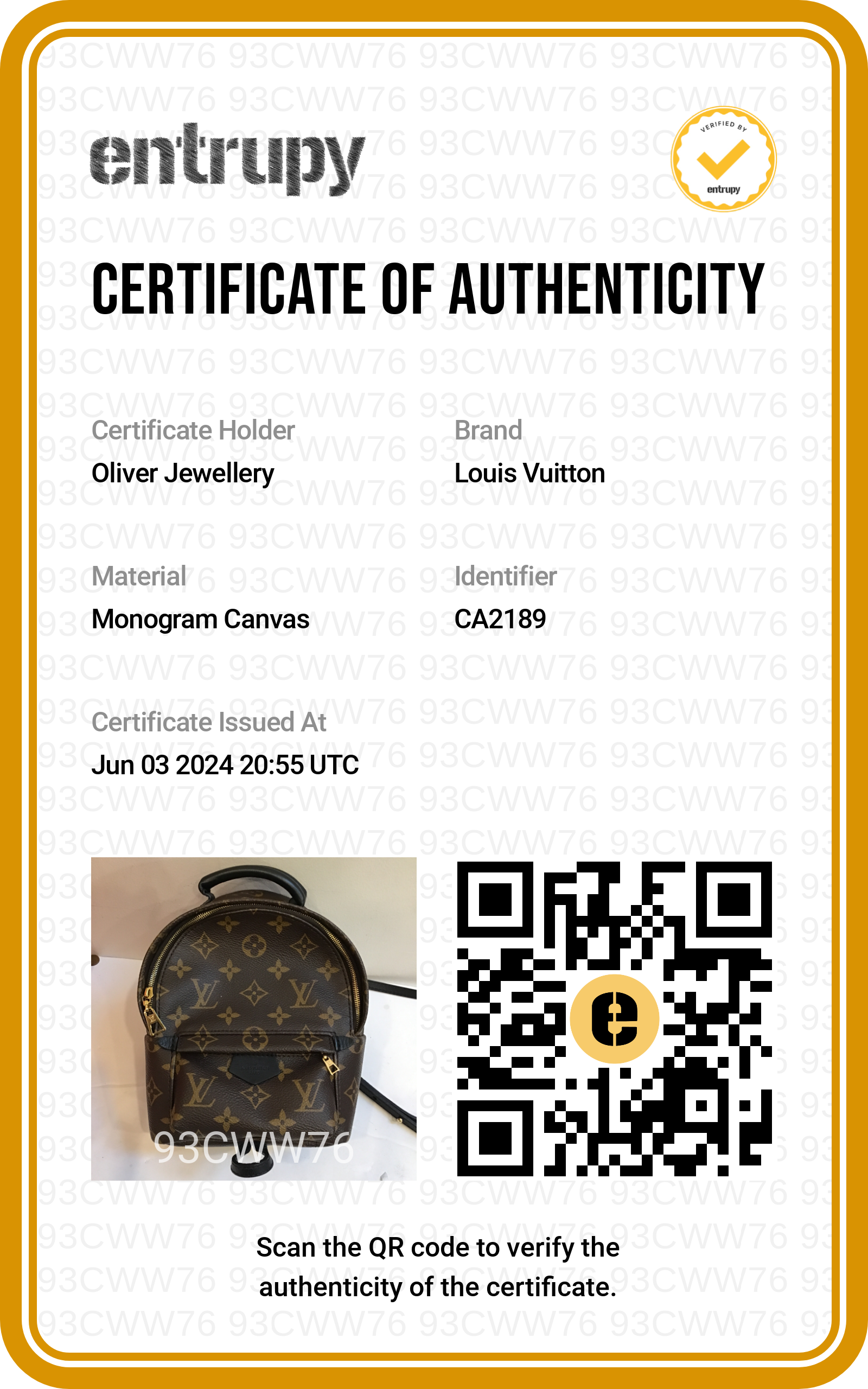 Louis Vuitton Monogram Palm Springs Mini Backpack w/ Box