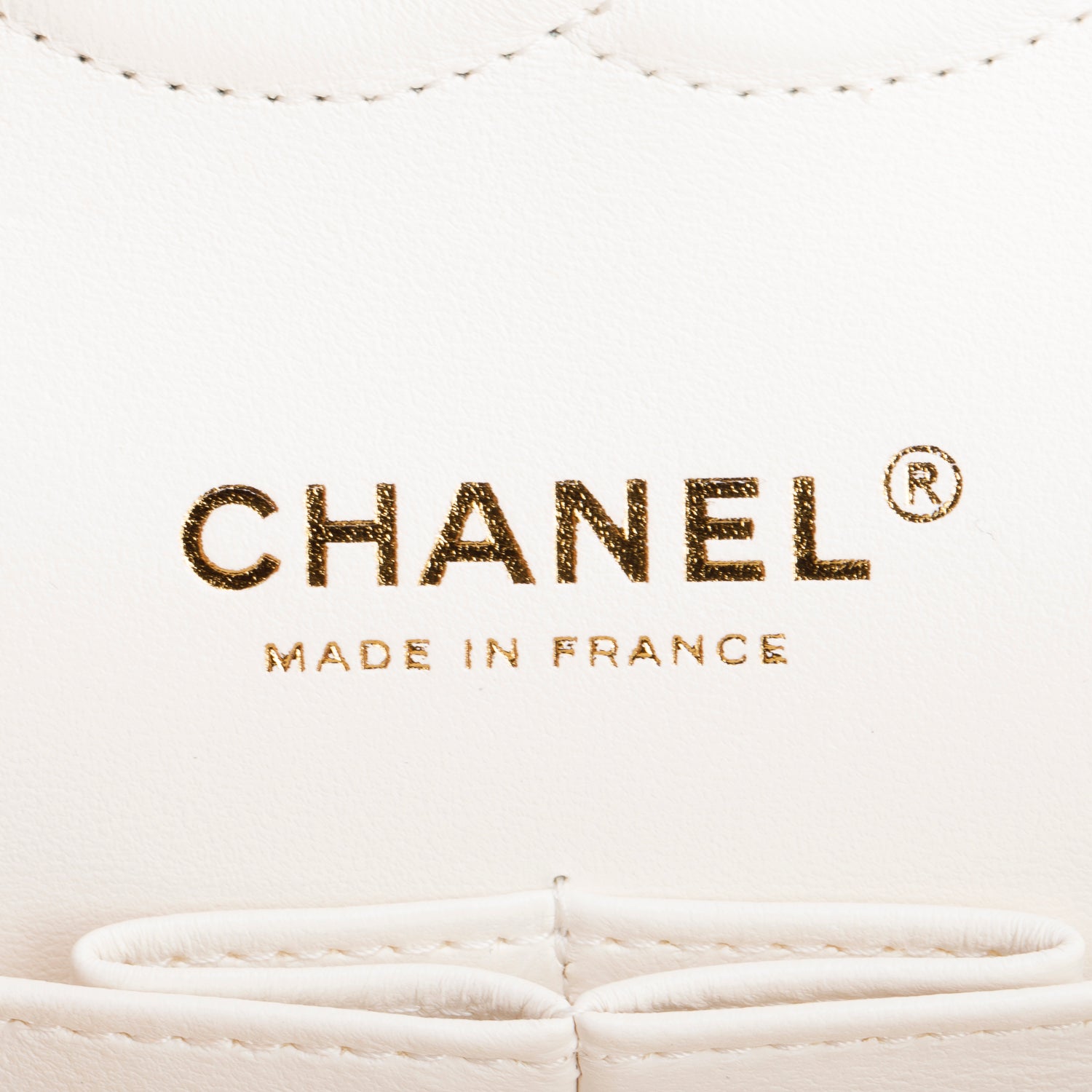 Chanel White Quilted Caviar Leather Classic Medium Double Flap Bag w/ Box