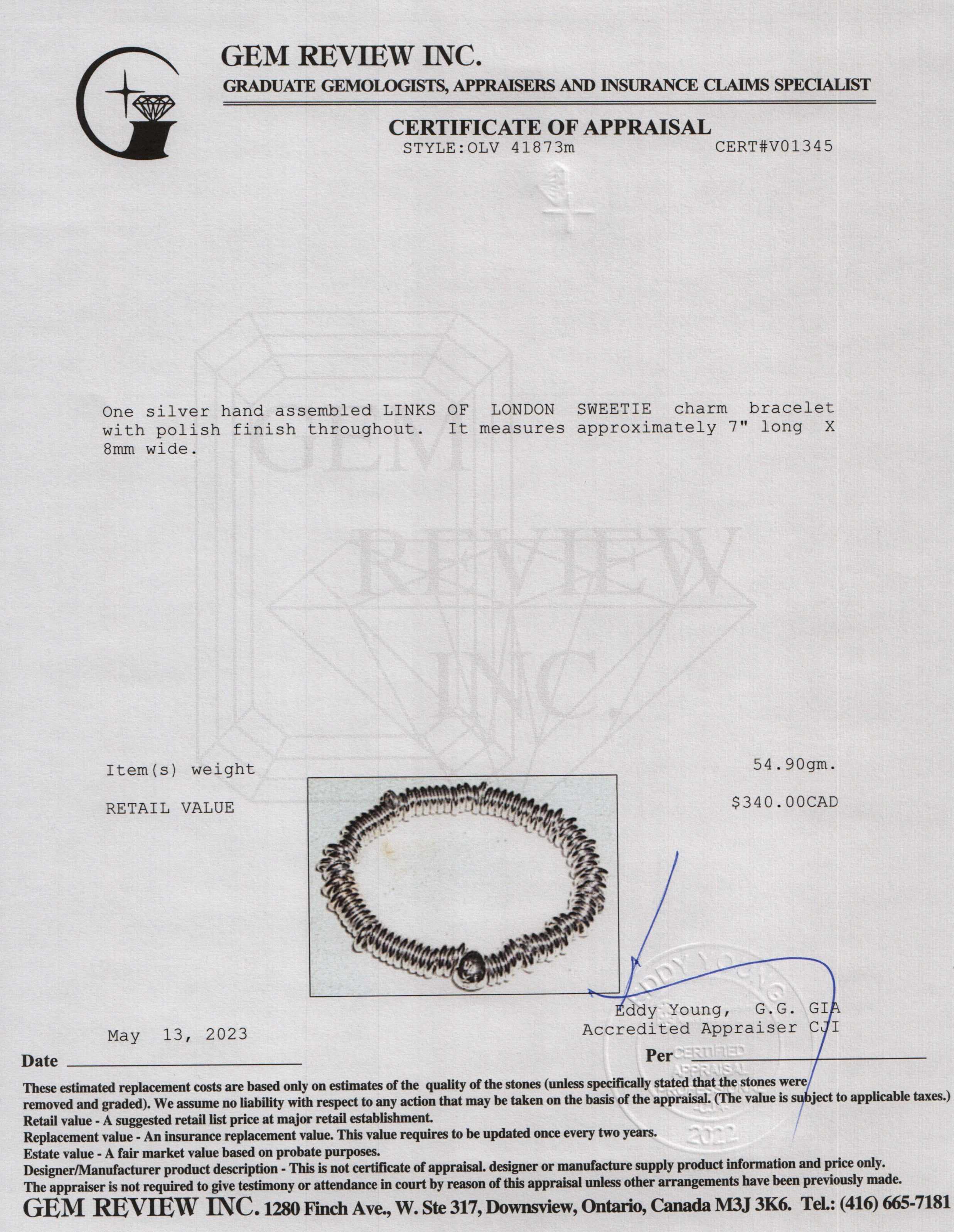 Links of London Sweetie Charm Bracelet