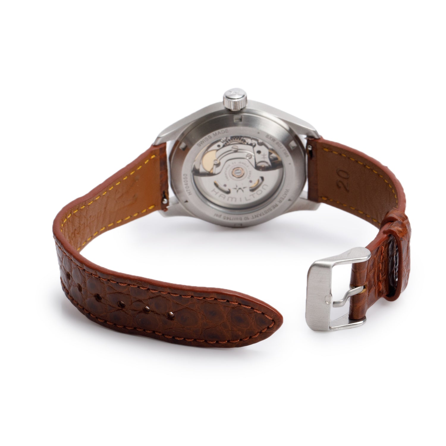 Hamilton Stainless Steel Khaki Field Murph 38 MM Watch White Dial H704050