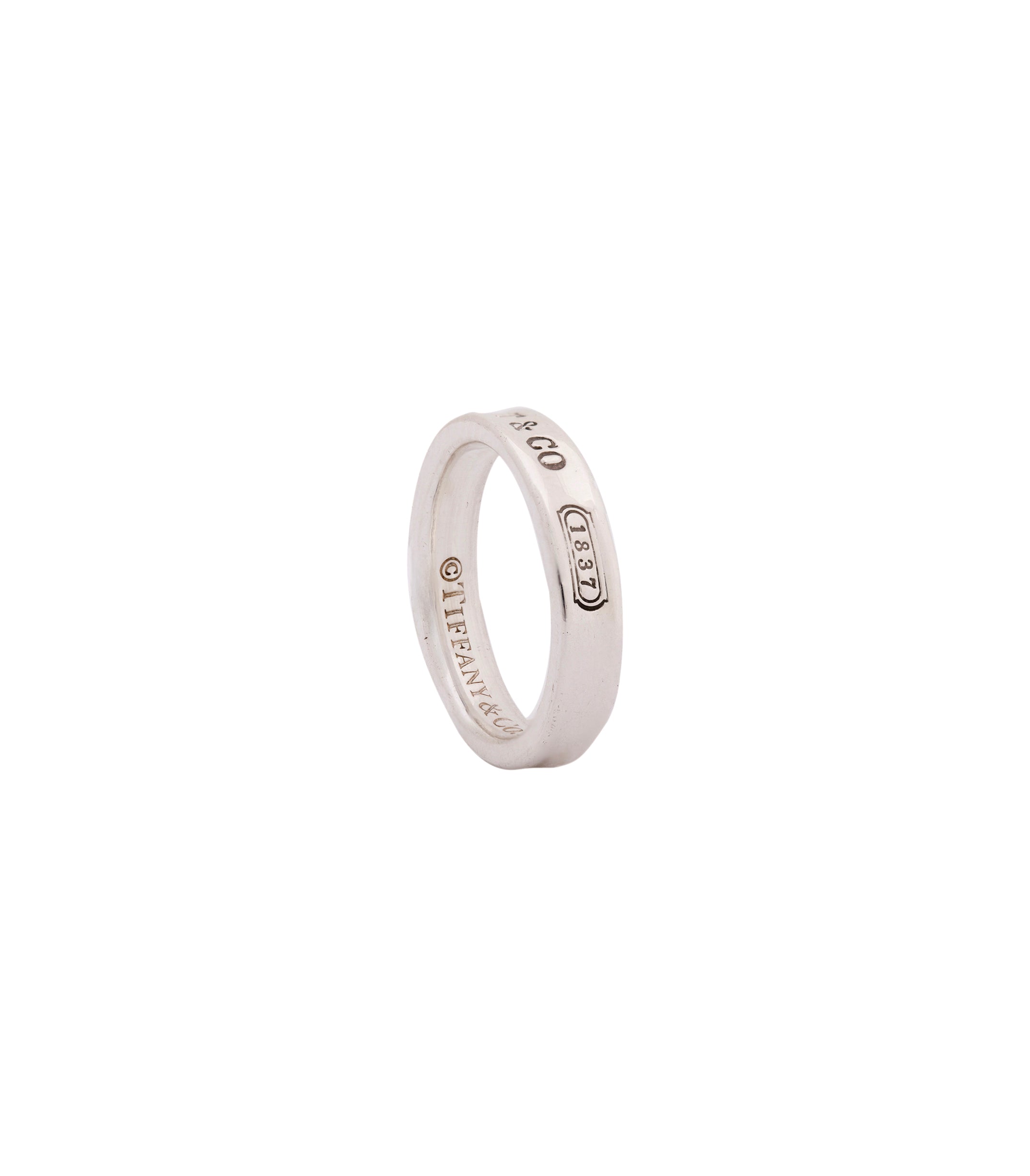 Tiffany & Co. Sterling Silver 1837 Narrow Ring