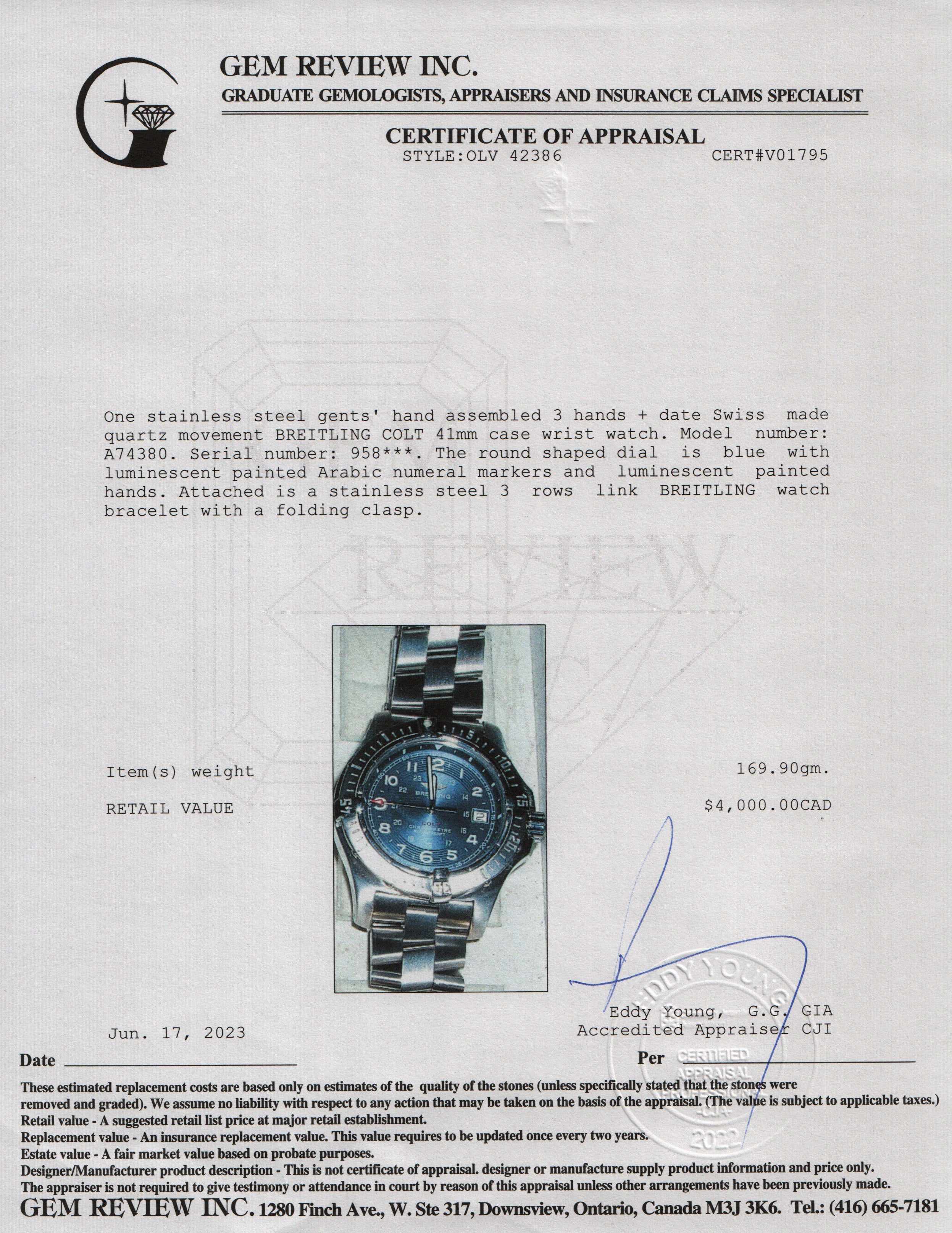 Breitling Colt 41MM Watch