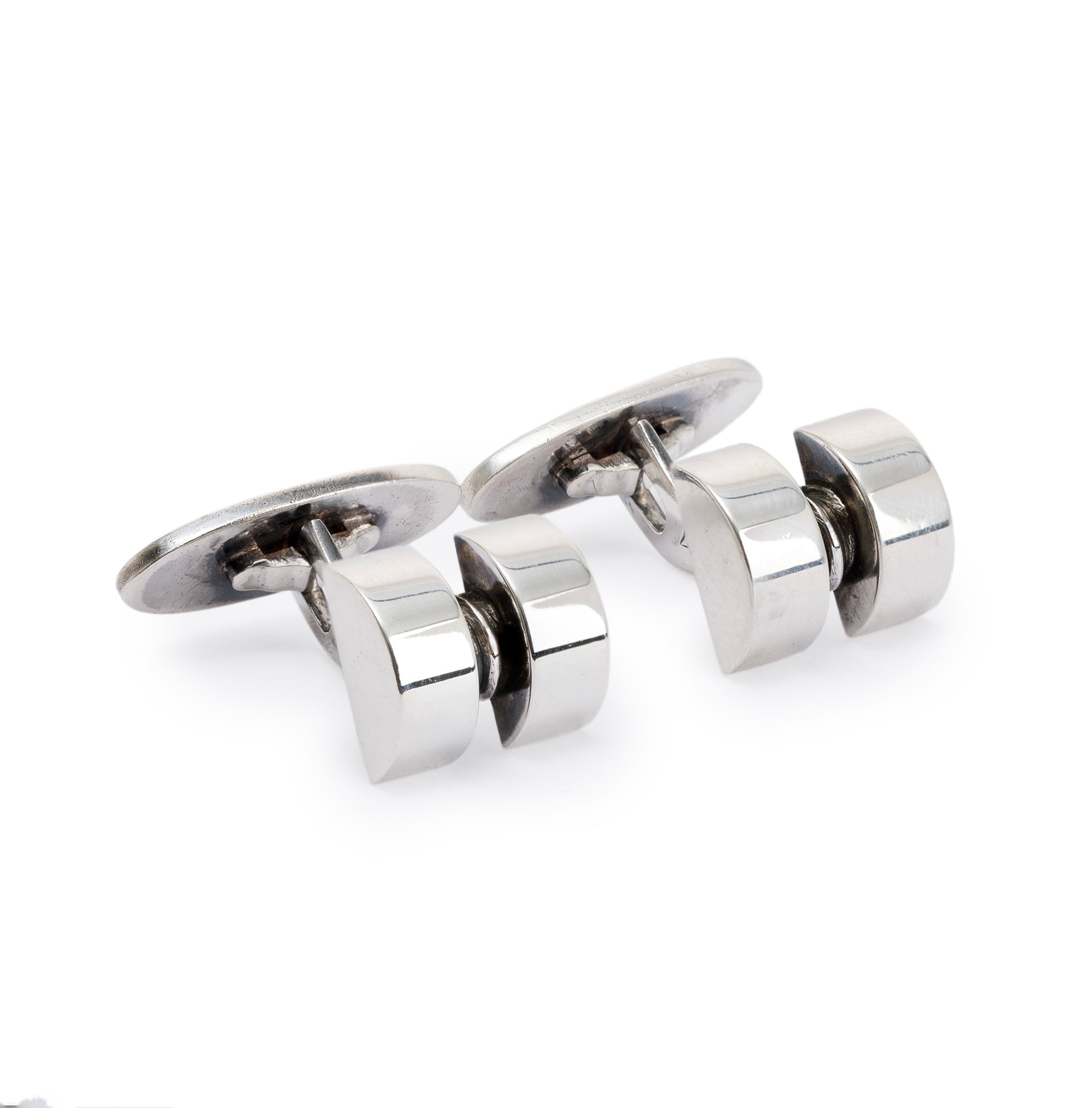 Georg Jensen Sterling Silver No. 67 Cufflinks by Sigvard Bernadotte