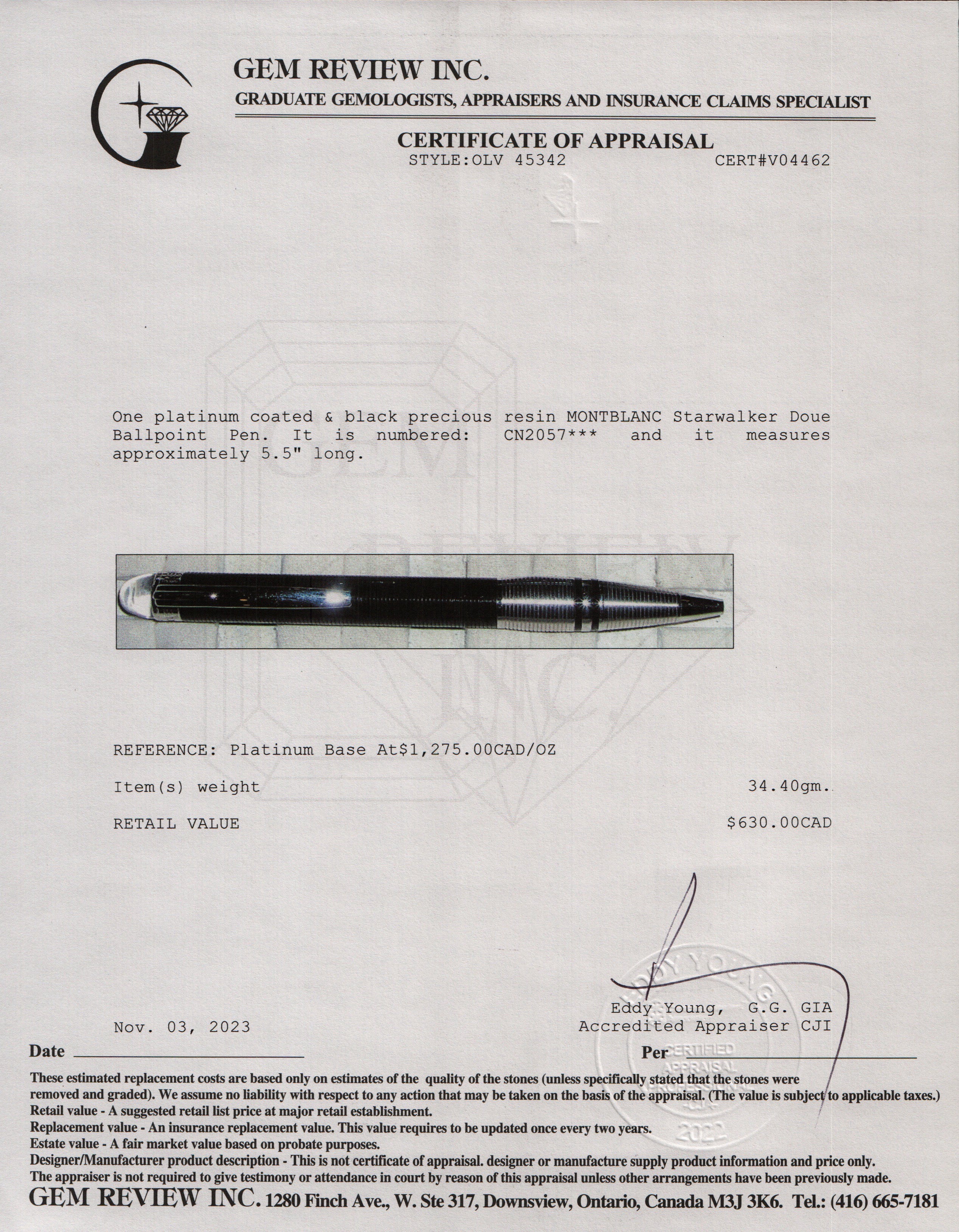 Montblanc Starwalker Doue Ballpoint Pen