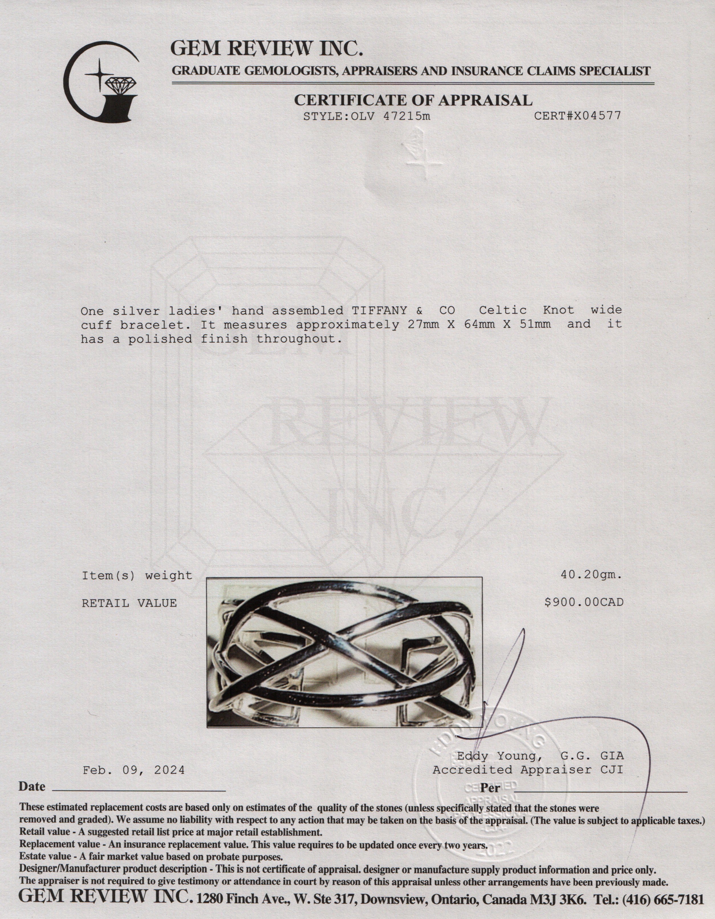 Tiffany & Co. Celtic Knot Cuff Bracelet