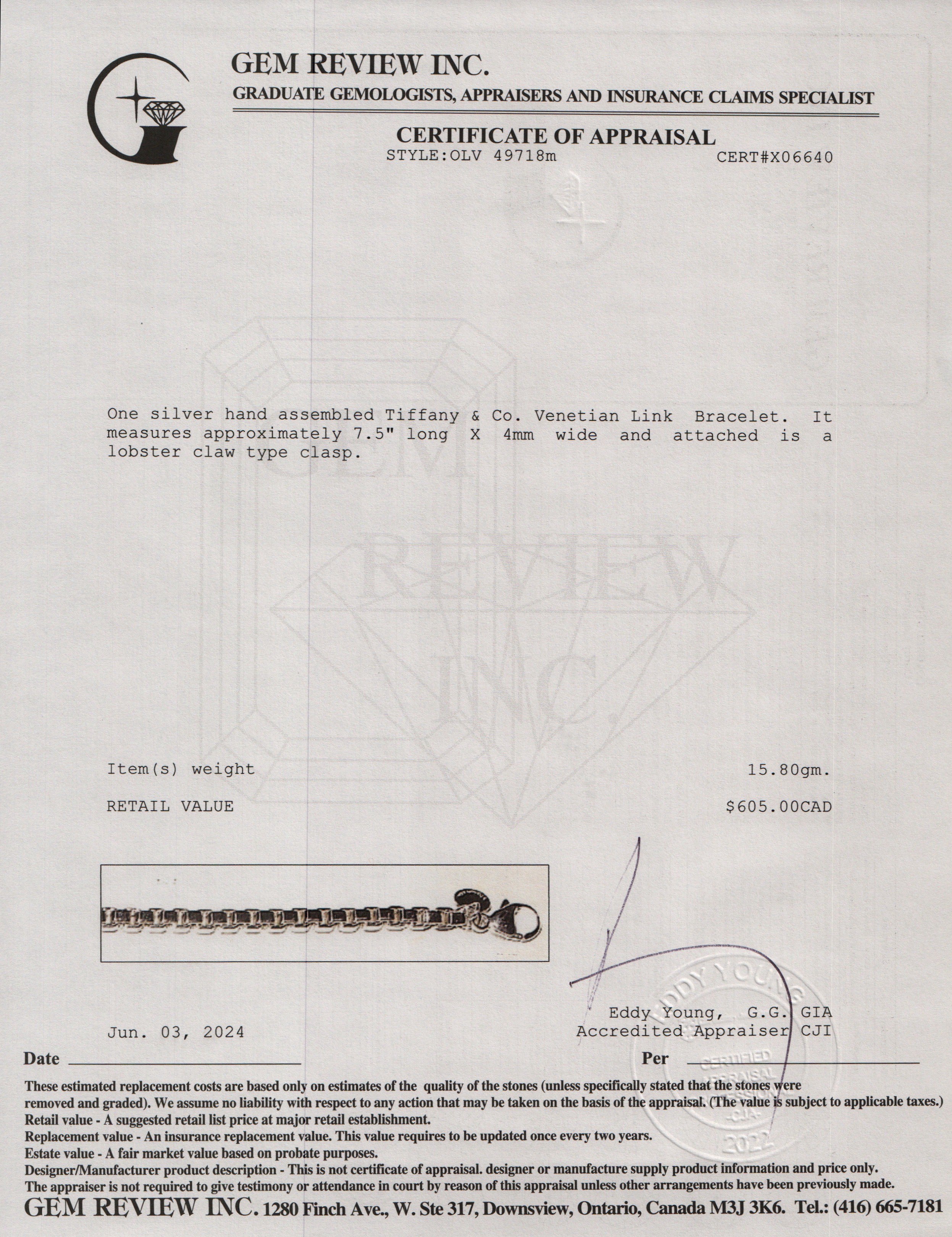 Tiffany & Co. Venetian Link Bracelet