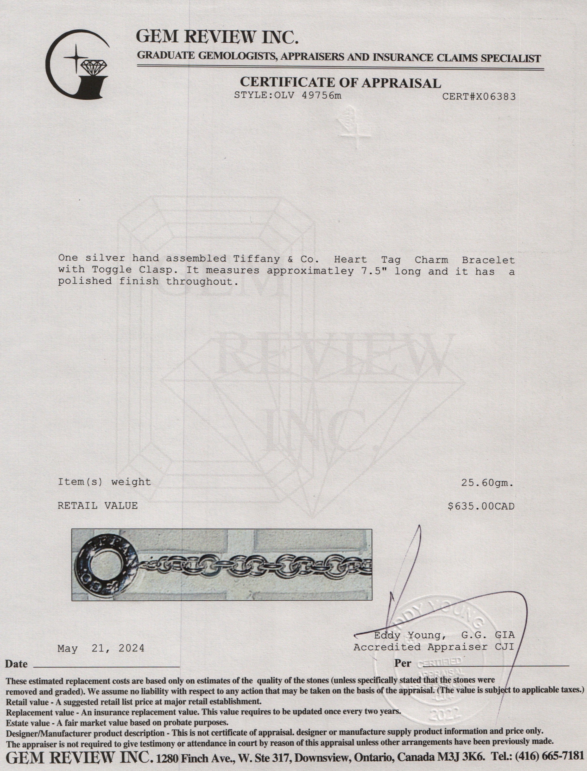 Tiffany & Co. Sterling Silver Toggle Bracelet