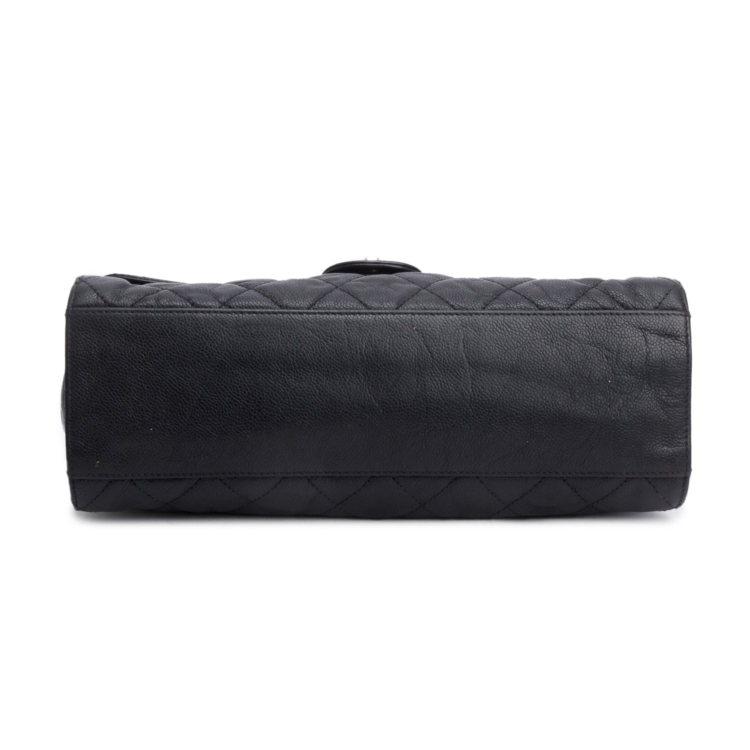 Chanel Black Caviar Leather Jumbo CC Crave Flap Bag