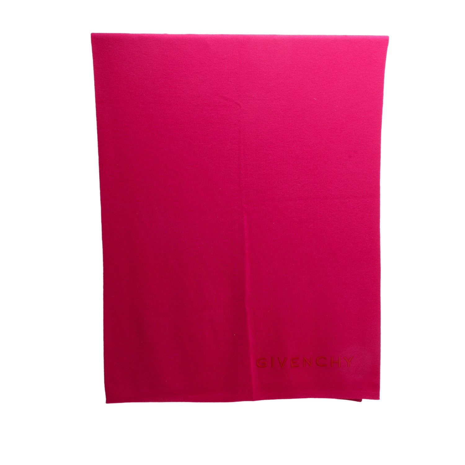 Givenchy Pink Wool 4G Embroidered Scarf
