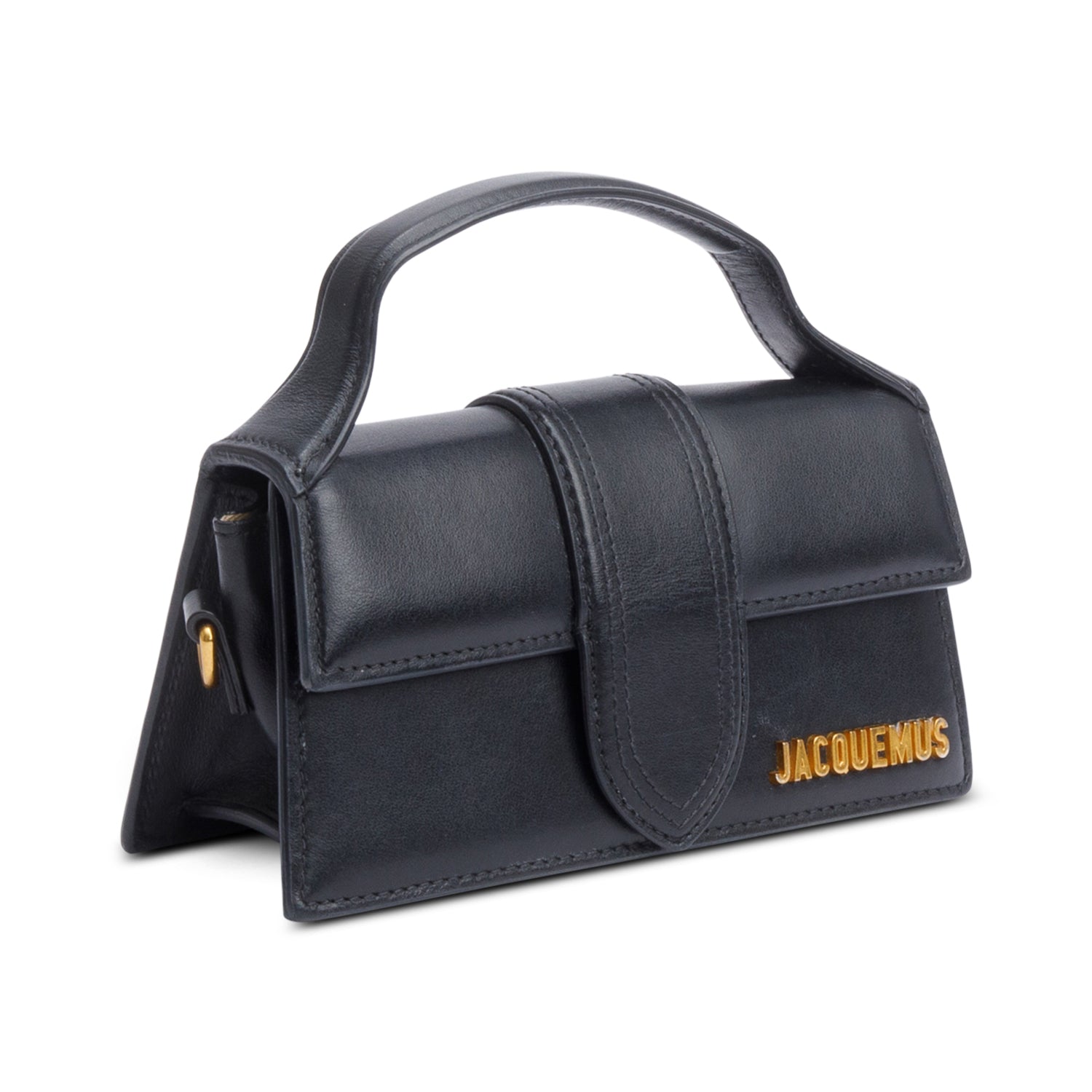 Jacquemus Black Leather Le Bambino Bag w/ Strap