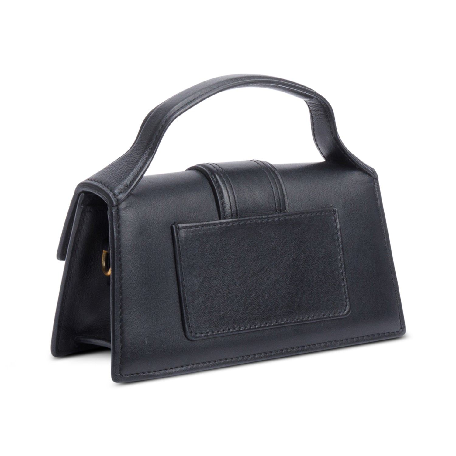 Jacquemus Black Leather Le Bambino Bag w/ Strap