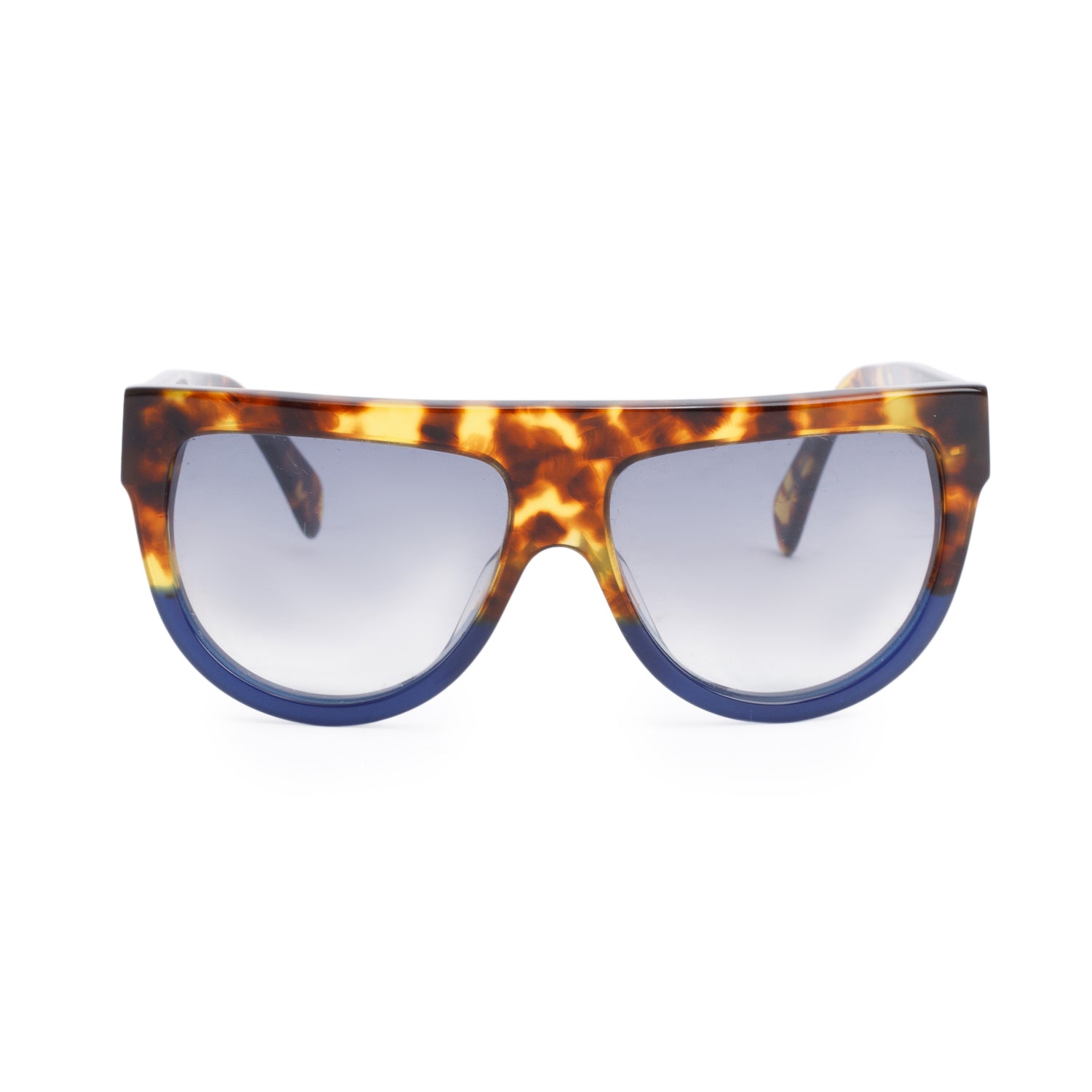 Celine CL41026/S Black & Havana Acetate Wayfarer Sunglasses