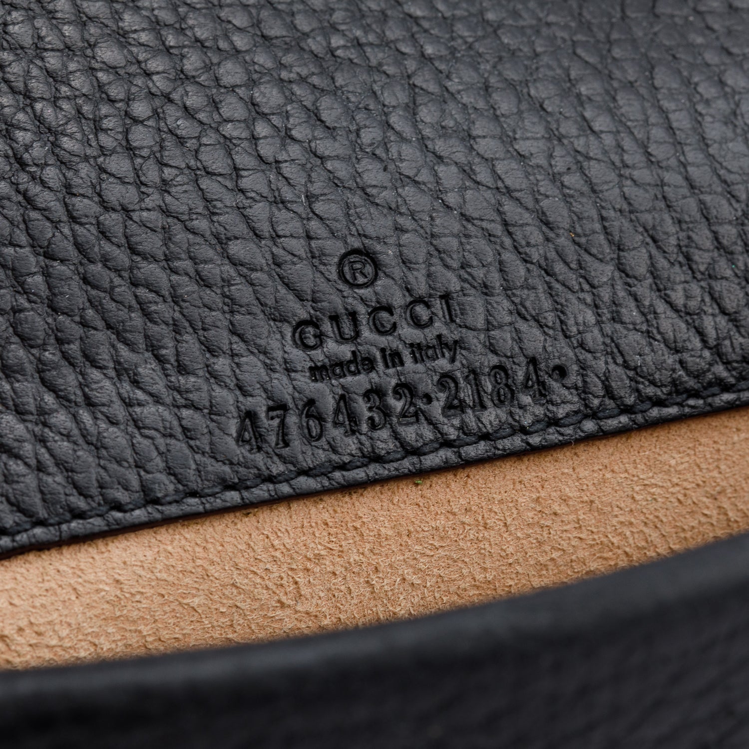 Gucci Dionysus Black Leather Super Mini Bag