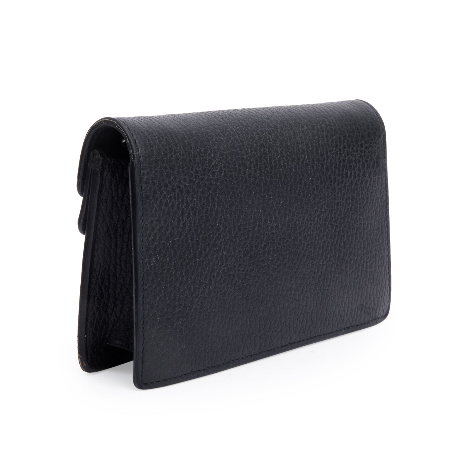 Gucci Dionysus Black Leather Super Mini Bag