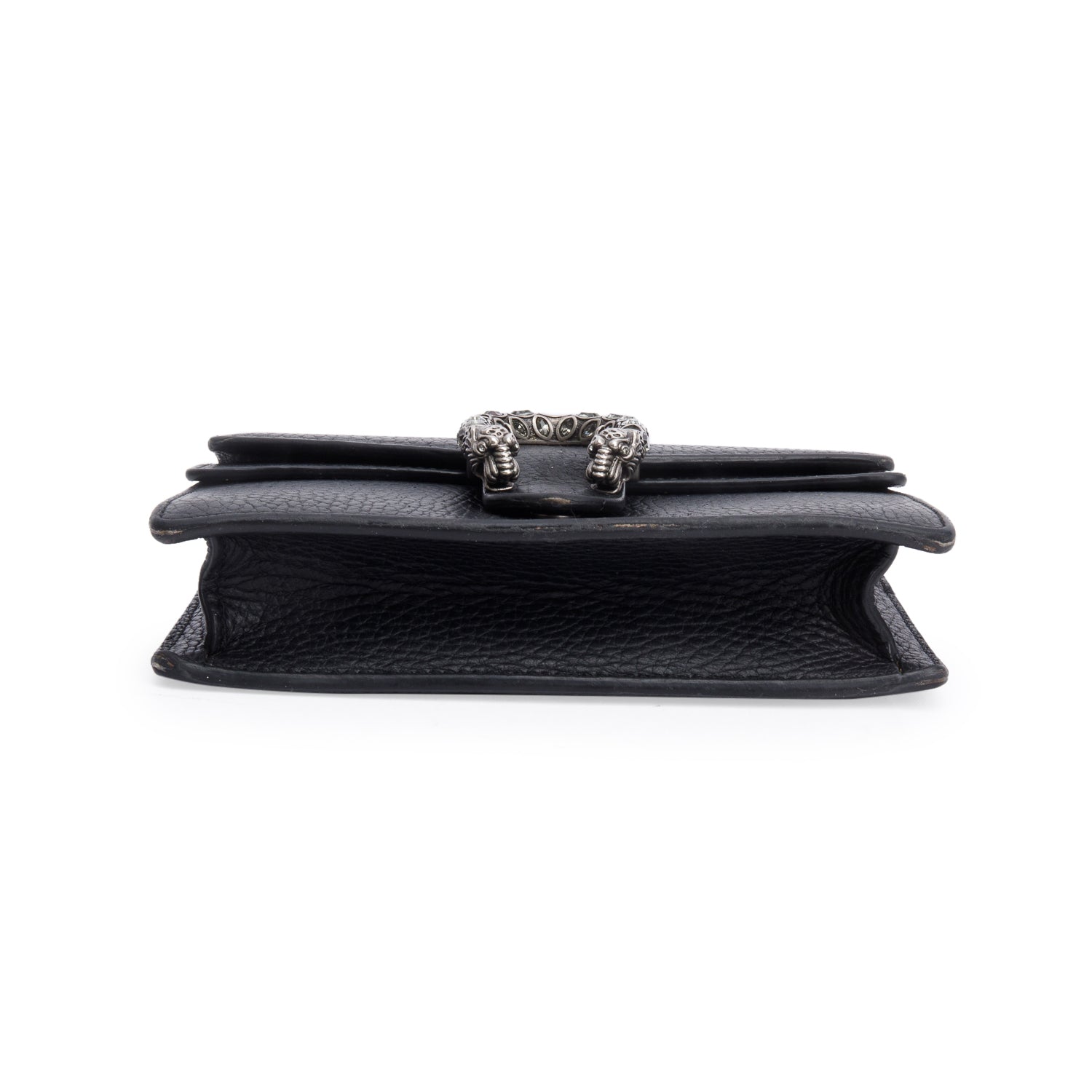 Gucci Dionysus Black Leather Super Mini Bag