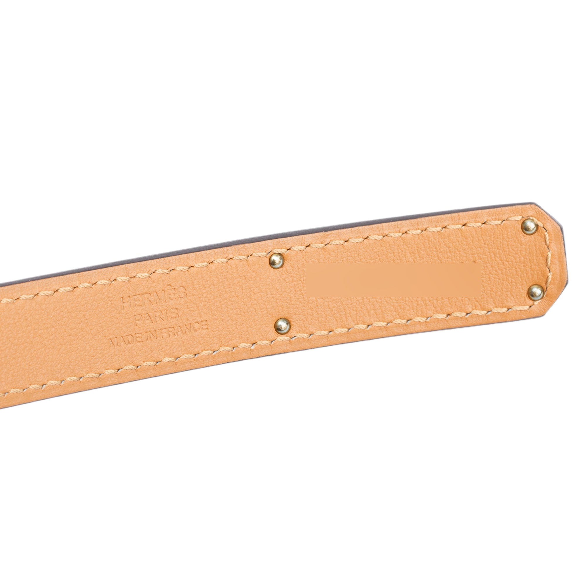 Hermes Gold Epsom Leather Rose Gold Plated Buckle Kelly 18 Belt