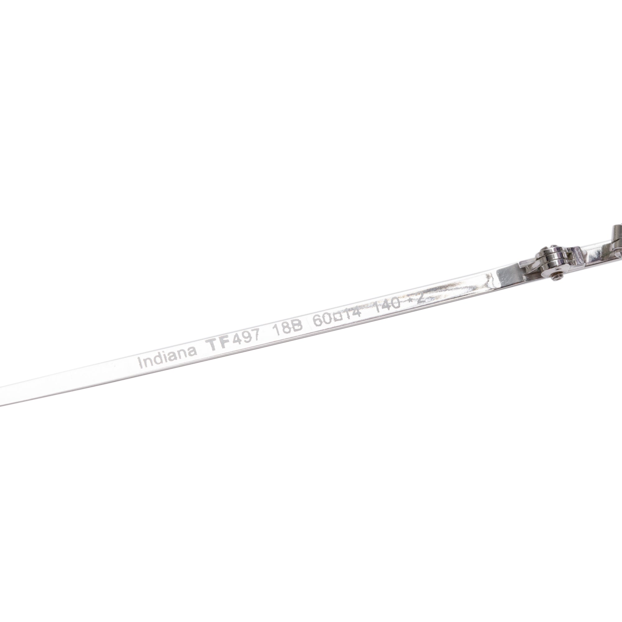 Tom Ford TF497 Silver Tone Metal Indiana Aviator Sunglasses