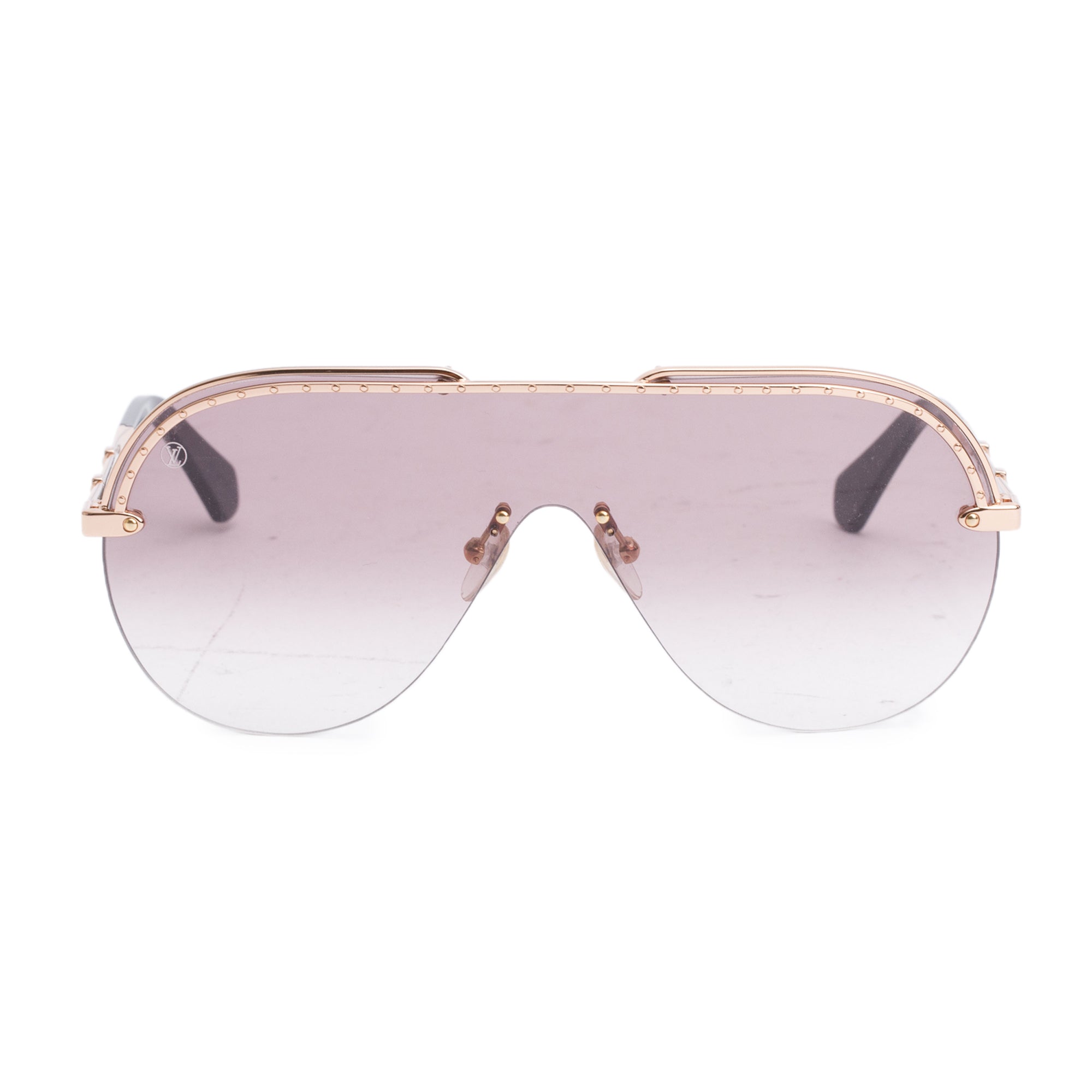Louis Vuitton Z1232W Rose-Gold Plated Metal Gone Girl Pilot Sunglasses