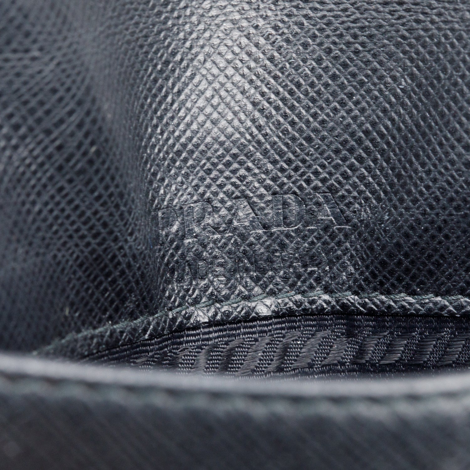 Prada Black Saffiano Lux Leather Racing Logo Patch Phone Pouch Crossbody Bag