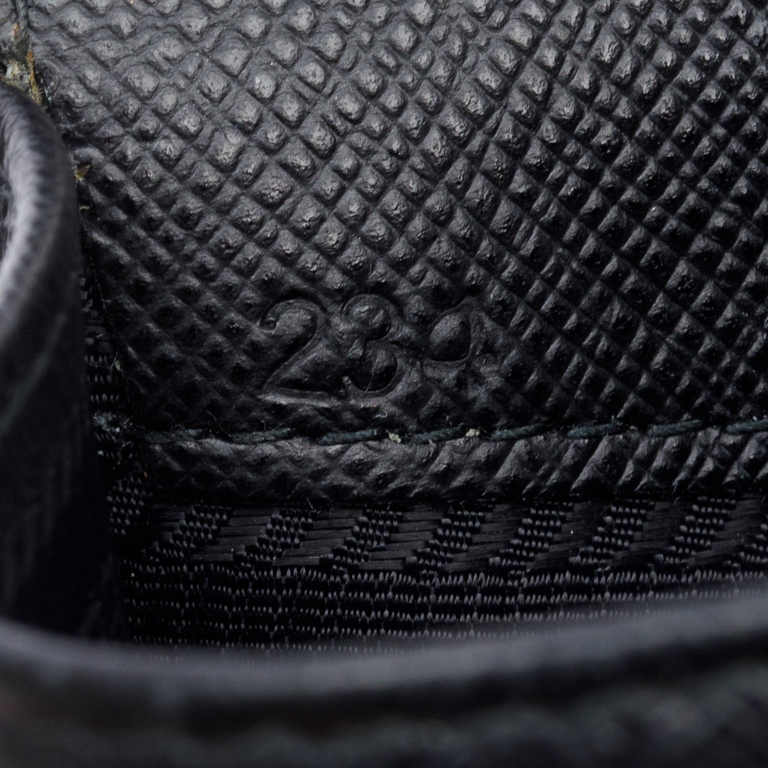 Prada Black Saffiano Lux Leather Racing Logo Patch Phone Pouch Crossbody Bag