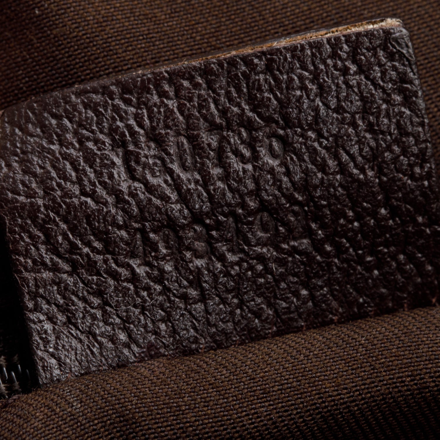 Gucci Brown Leather Trim Medium GG Canvas Abbey Shoulder Bag