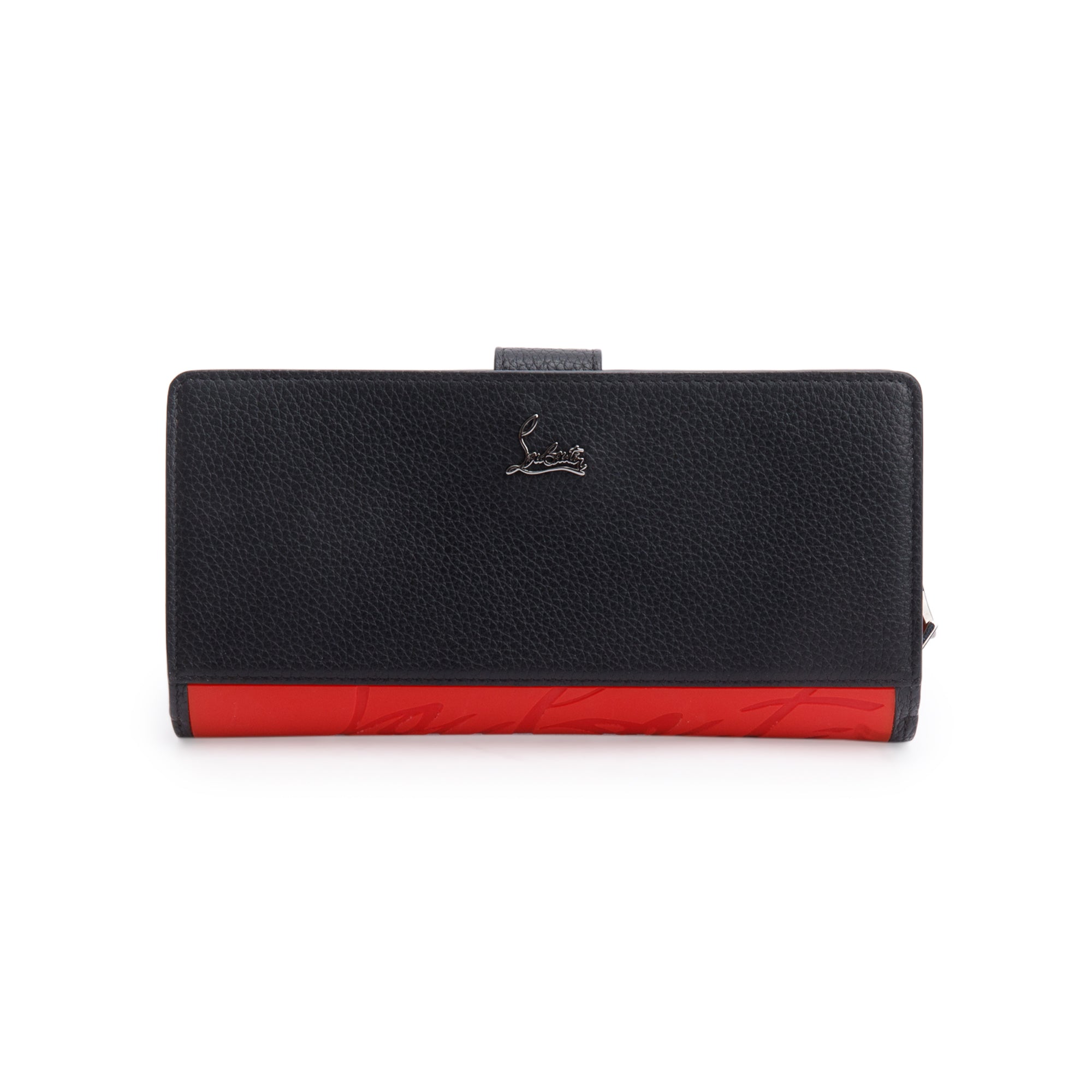Christian Louboutin Black Leather Paloma Continental Wallet